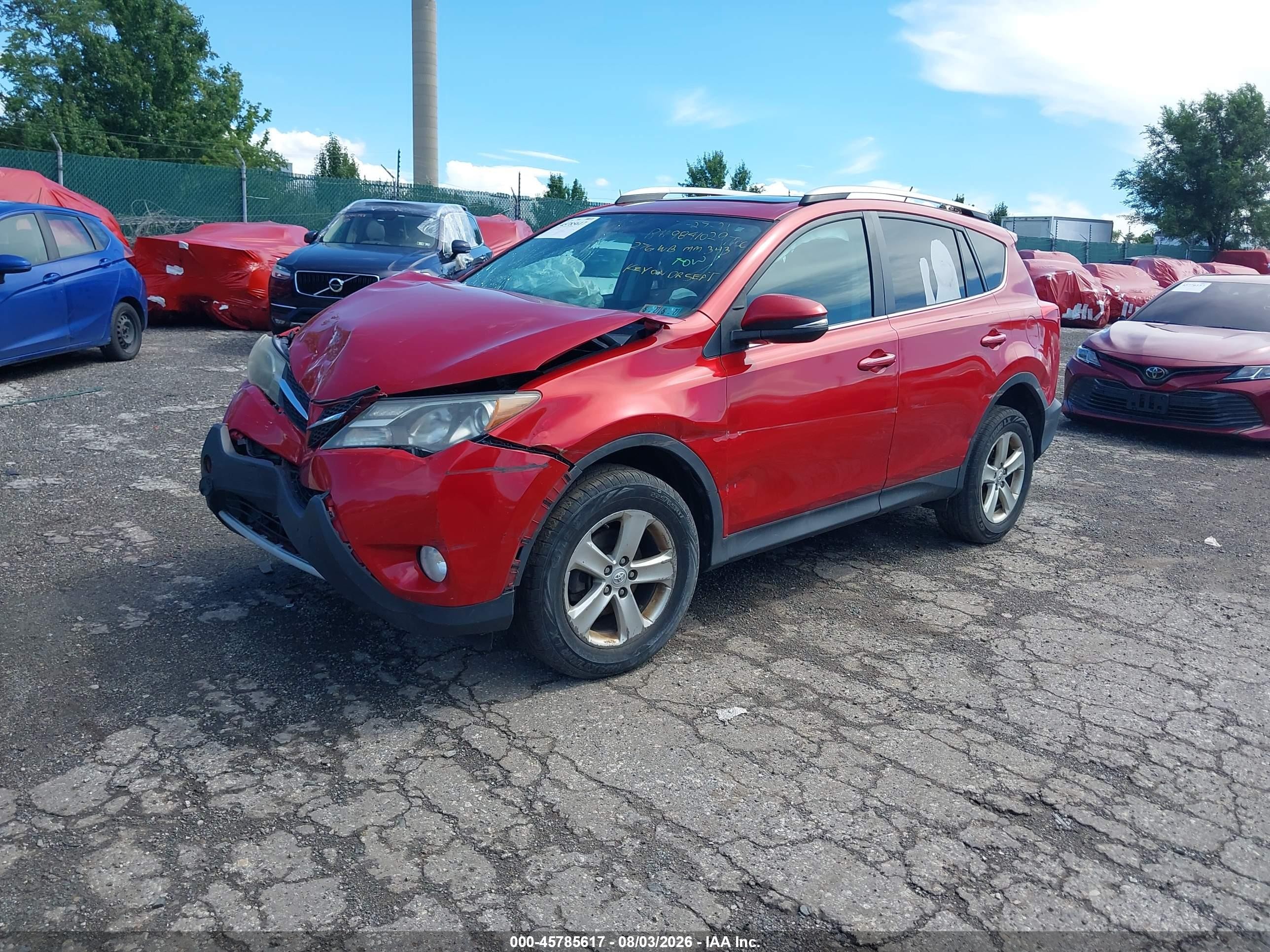 2013 Toyota Rav4 Xle Red vin: 2T3RFREV9DW108147