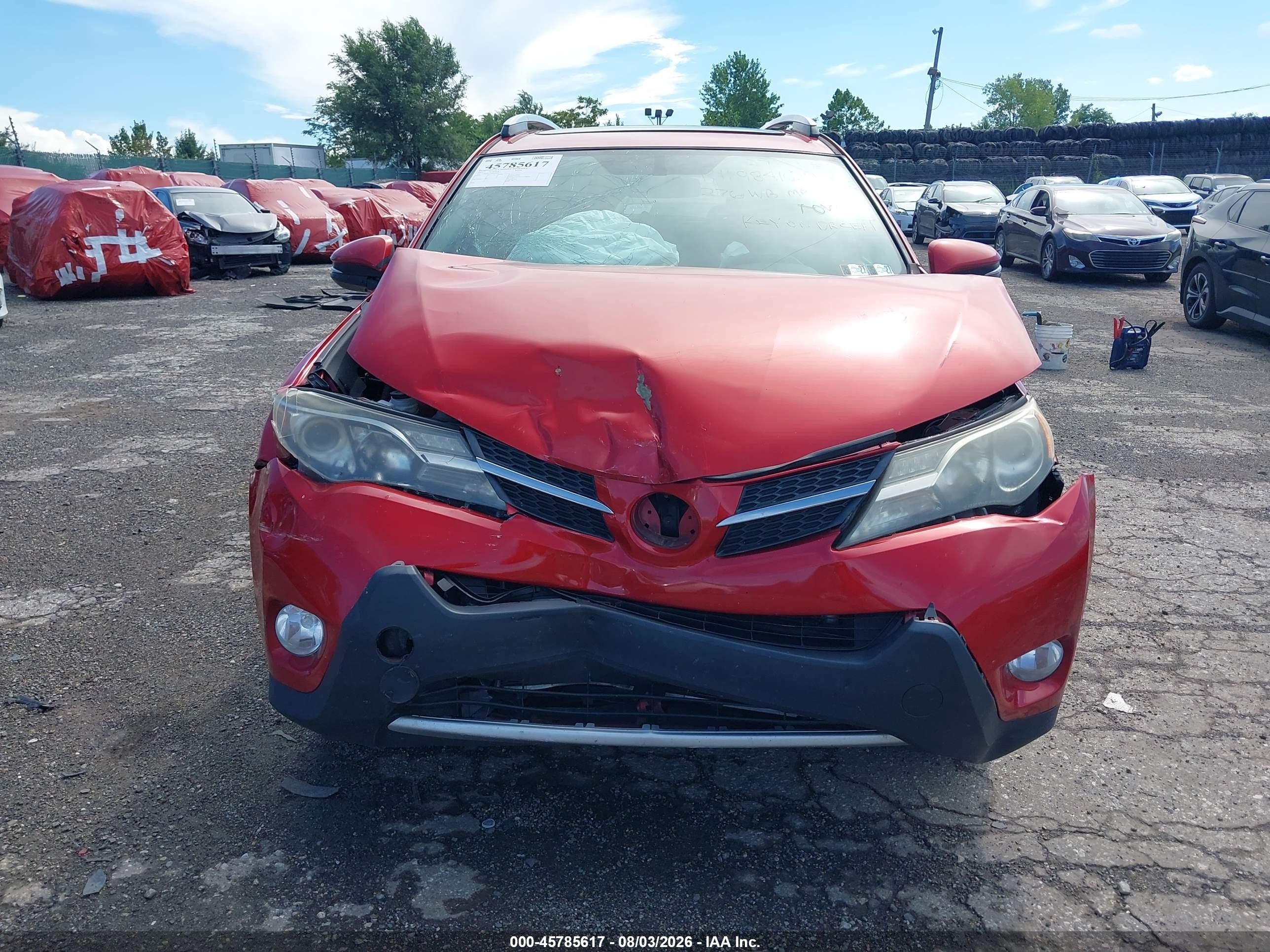 2013 Toyota Rav4 Xle Red vin: 2T3RFREV9DW108147