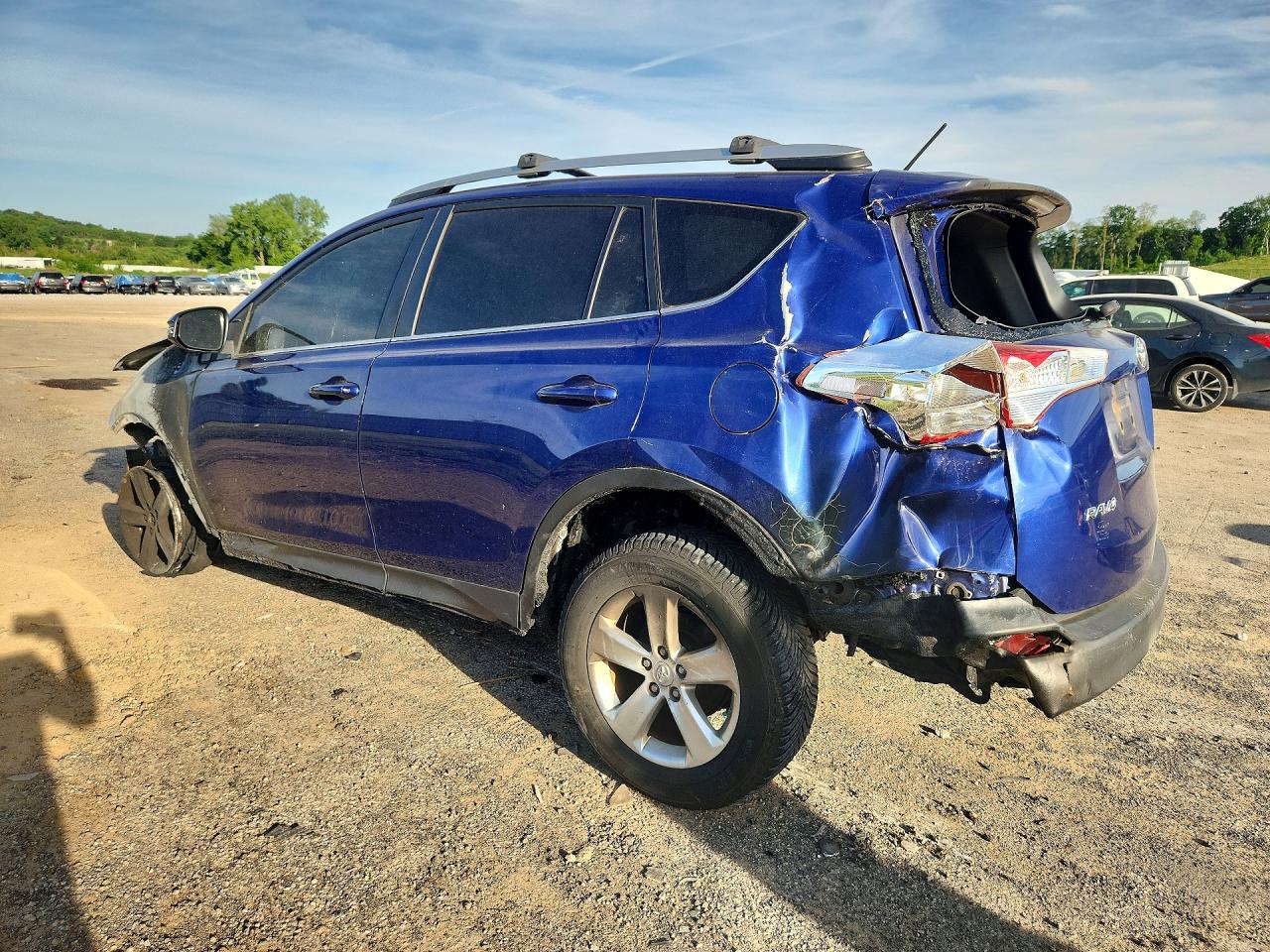 2014 Toyota Rav4 Xle Синий vin: 2T3RFREV9EW126875