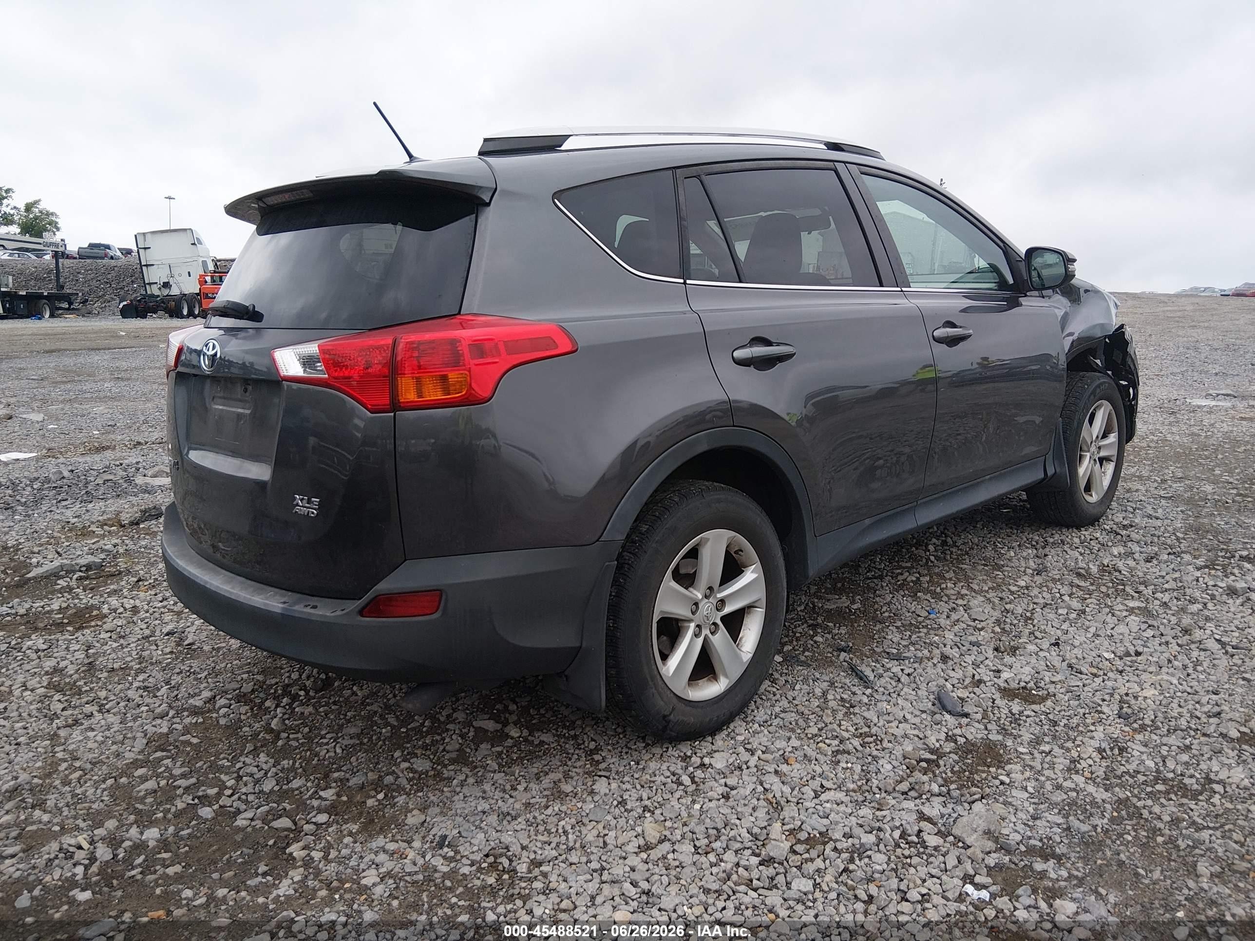 2014 Toyota Rav4 Xle Gray vin: 2T3RFREV9EW148455