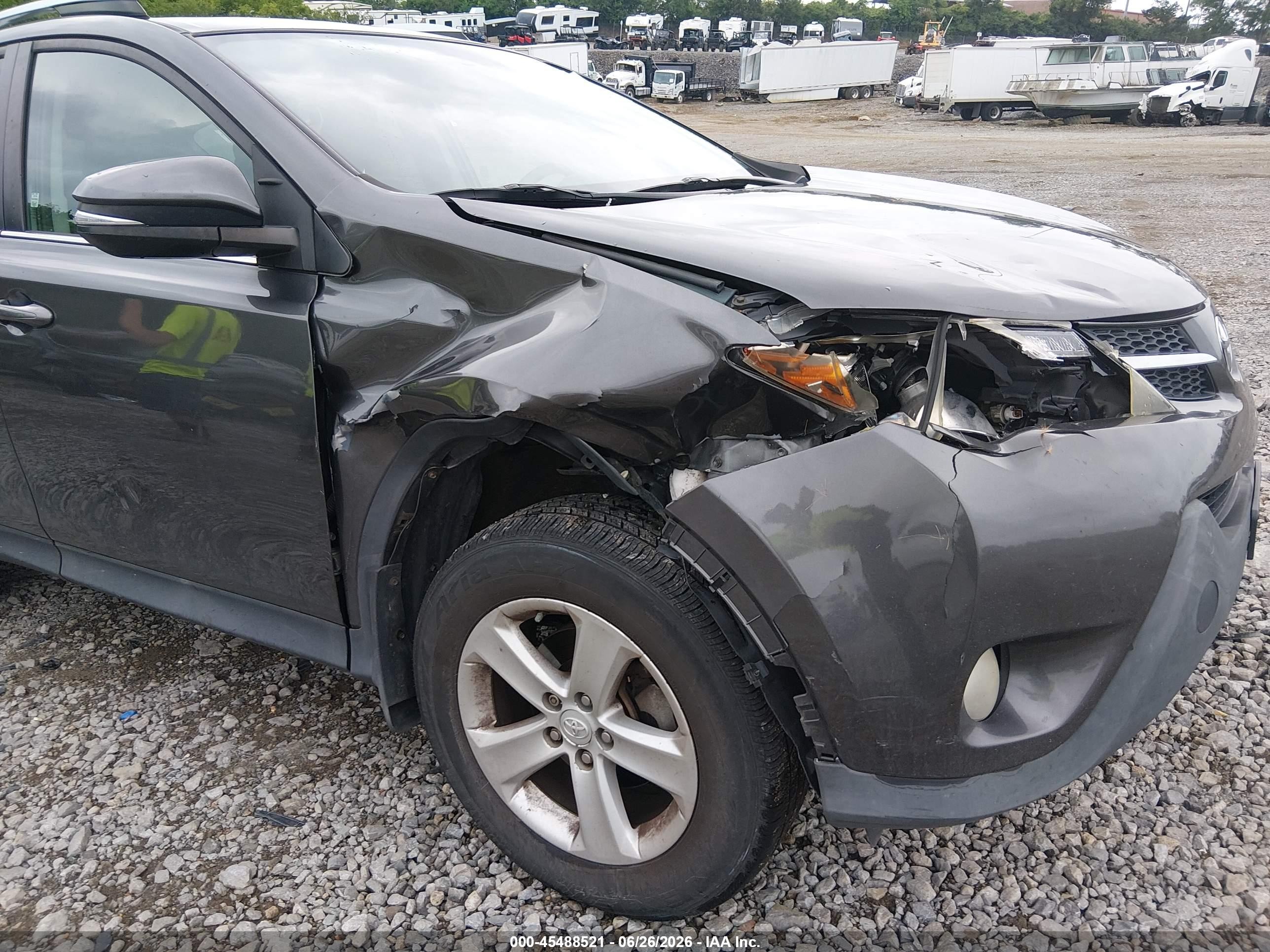 2014 Toyota Rav4 Xle Gray vin: 2T3RFREV9EW148455