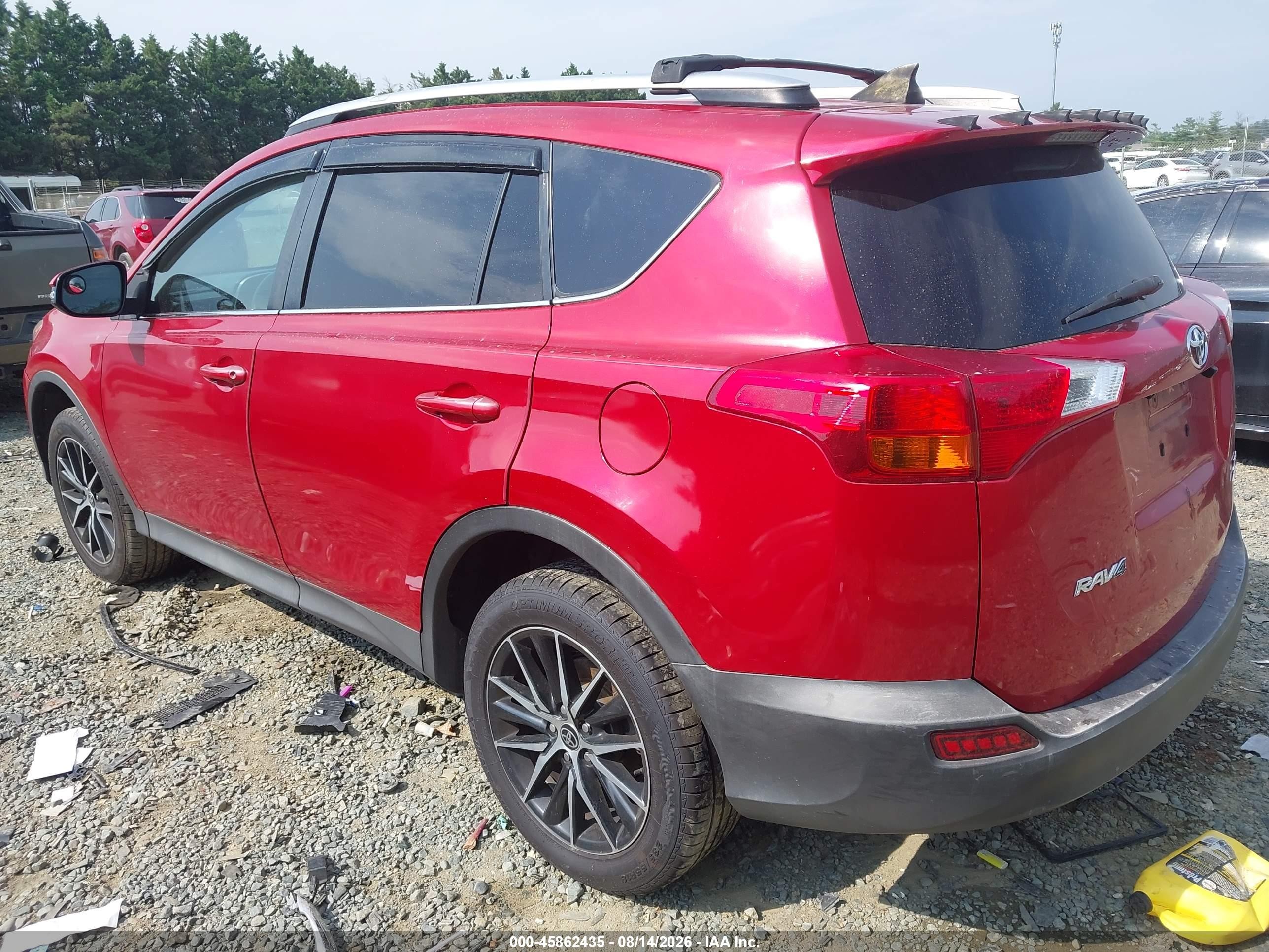 2014 Toyota Rav4 Xle Red vin: 2T3RFREV9EW187627