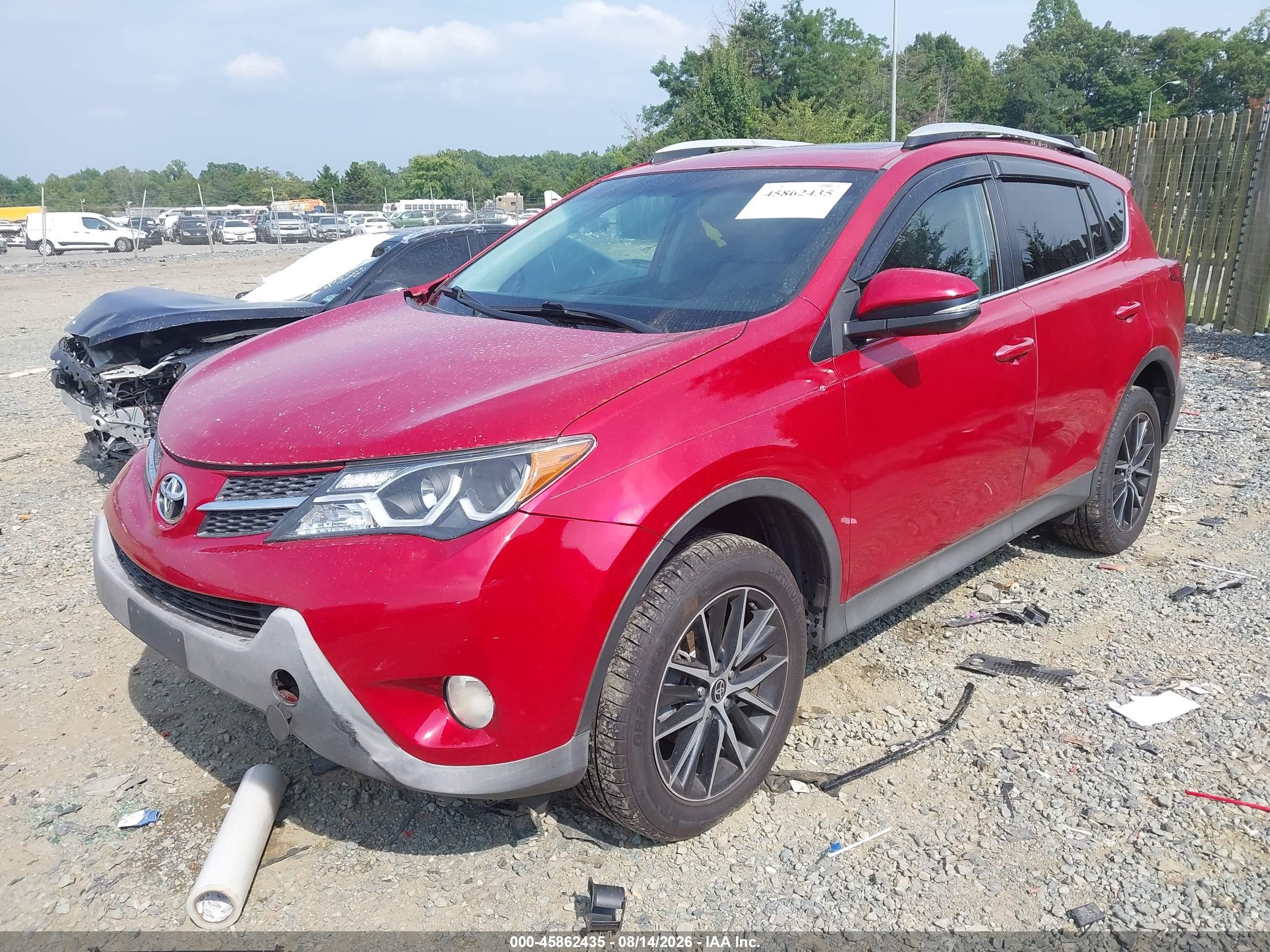 2014 Toyota Rav4 Xle Red vin: 2T3RFREV9EW187627