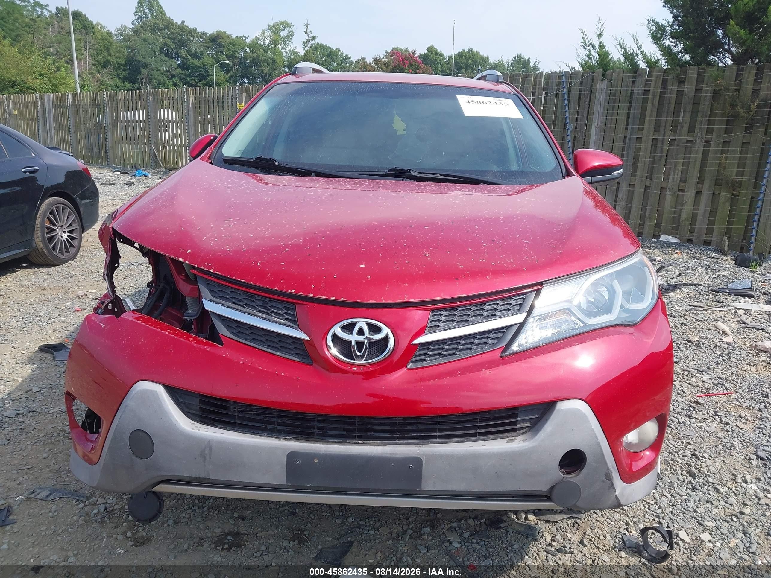 2014 Toyota Rav4 Xle Red vin: 2T3RFREV9EW187627