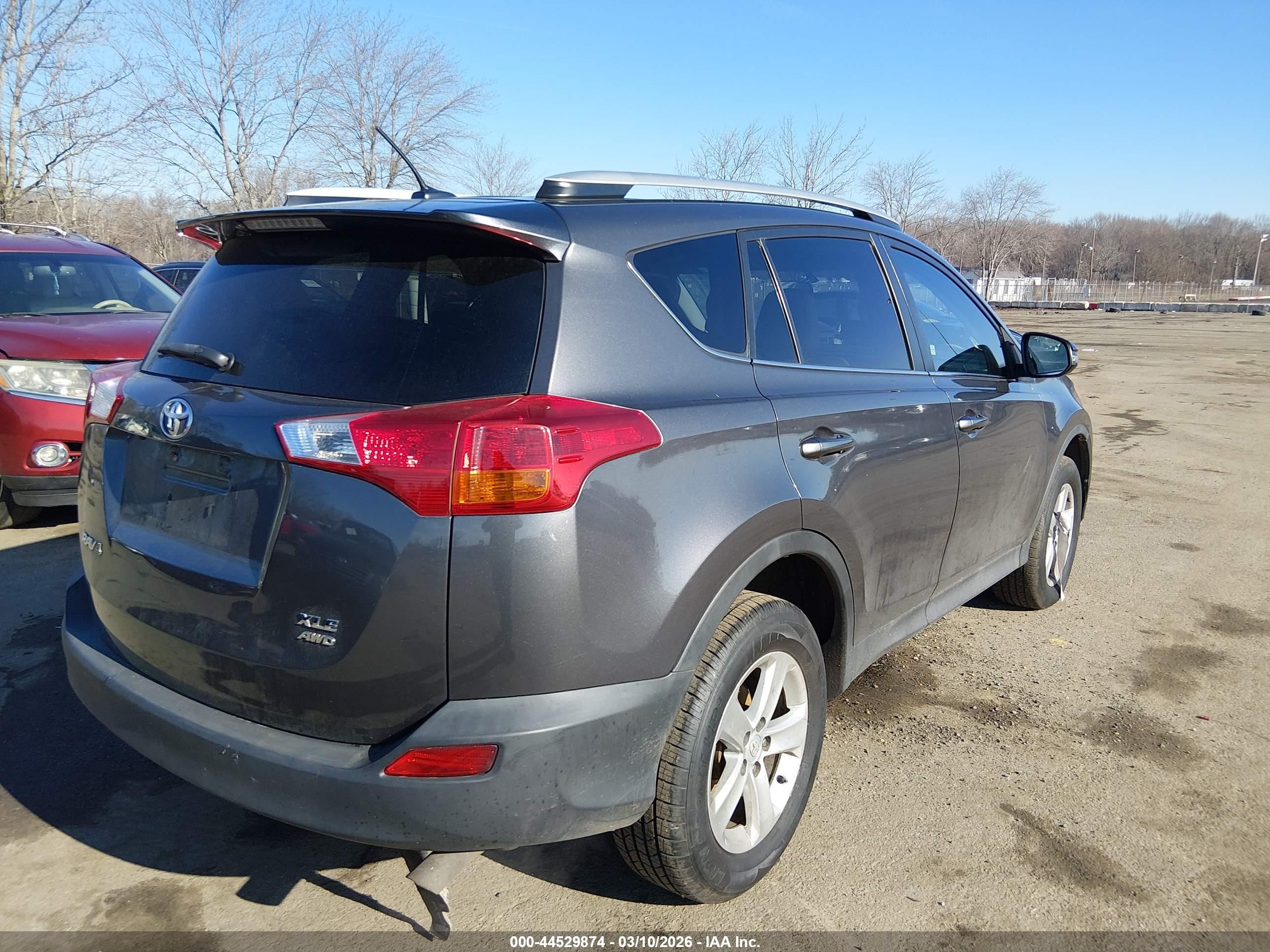 2014 Toyota Rav4 Xle Gray vin: 2T3RFREV9EW217659