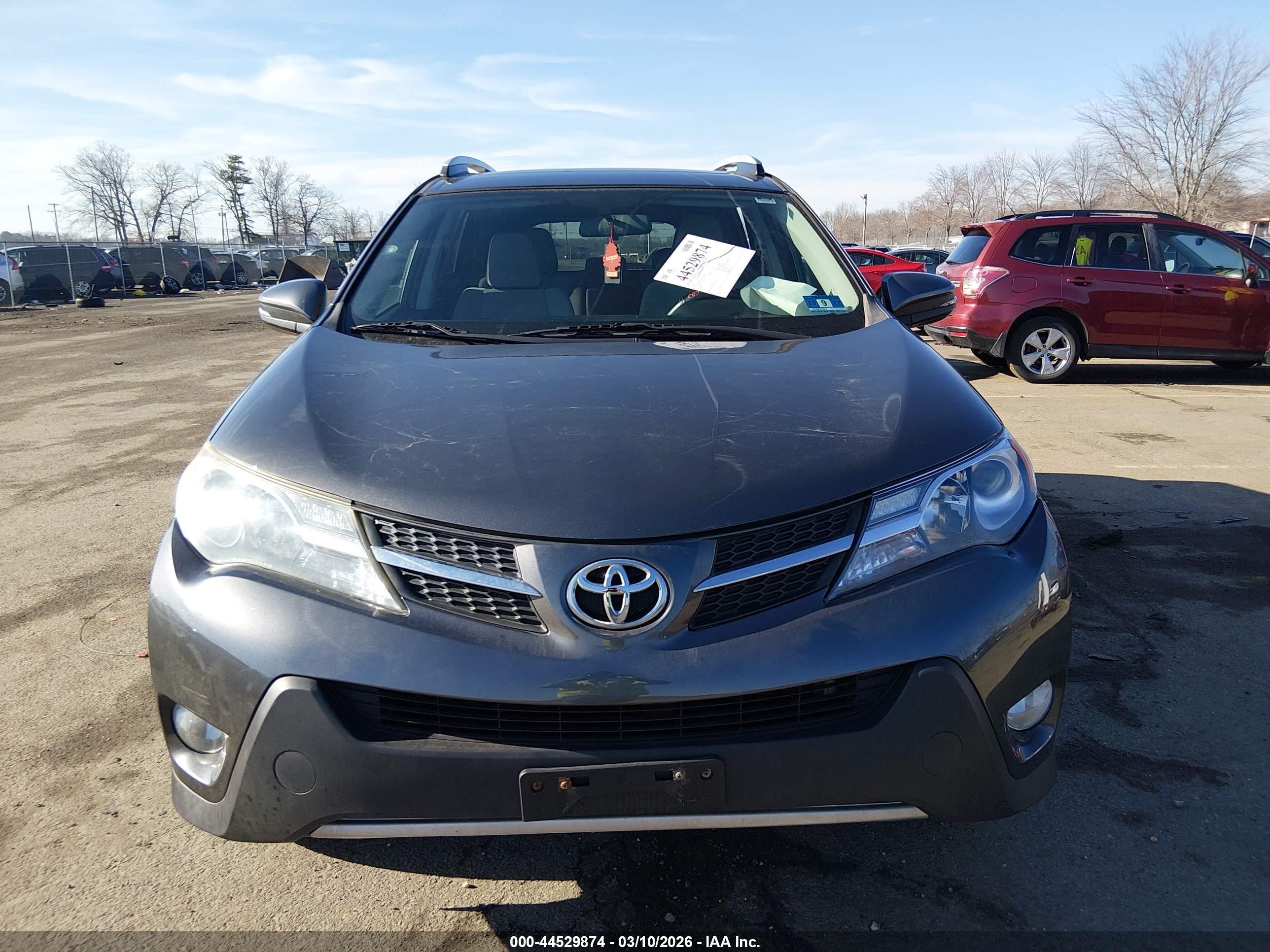 2014 Toyota Rav4 Xle Gray vin: 2T3RFREV9EW217659