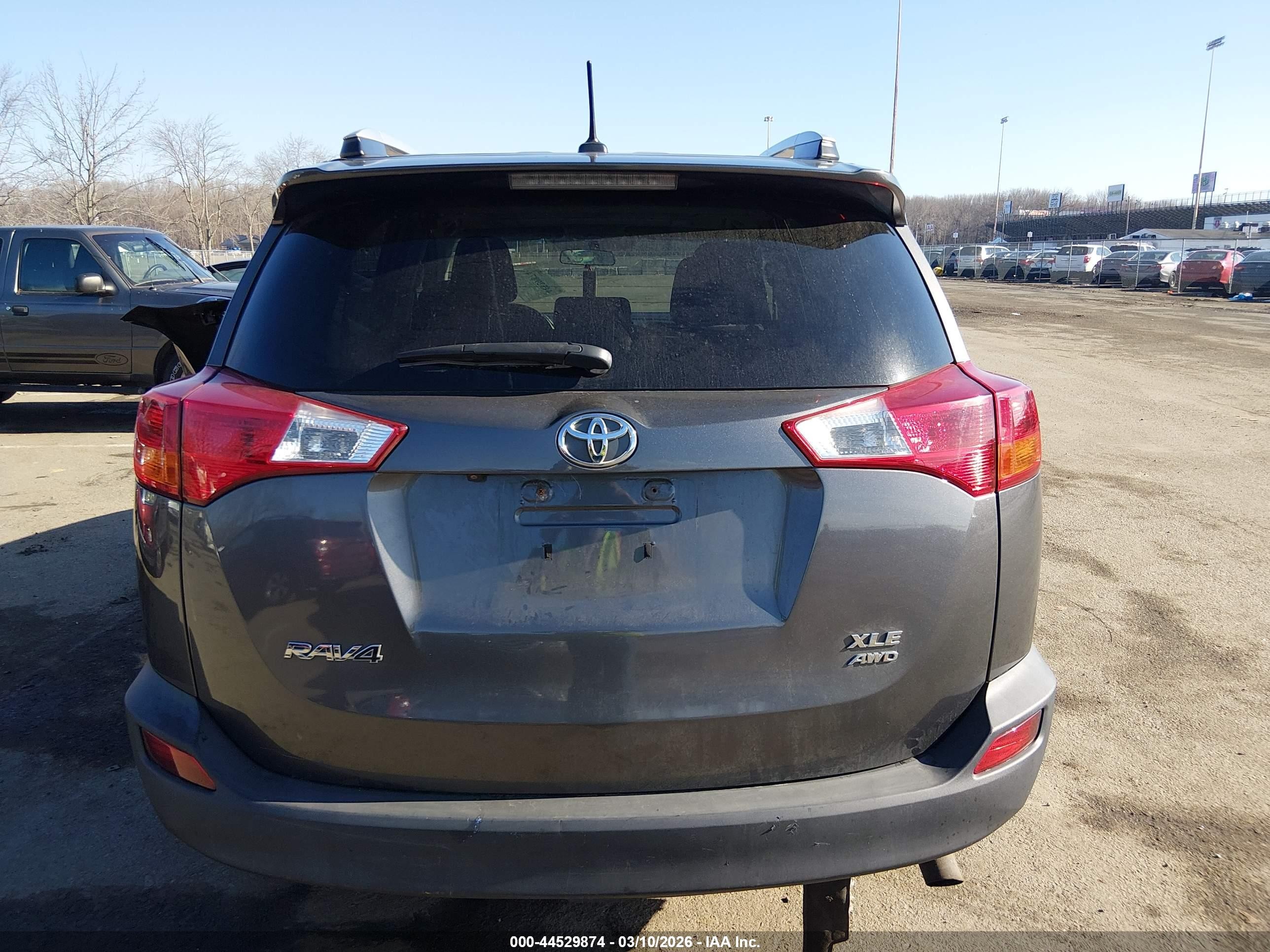 2014 Toyota Rav4 Xle Gray vin: 2T3RFREV9EW217659