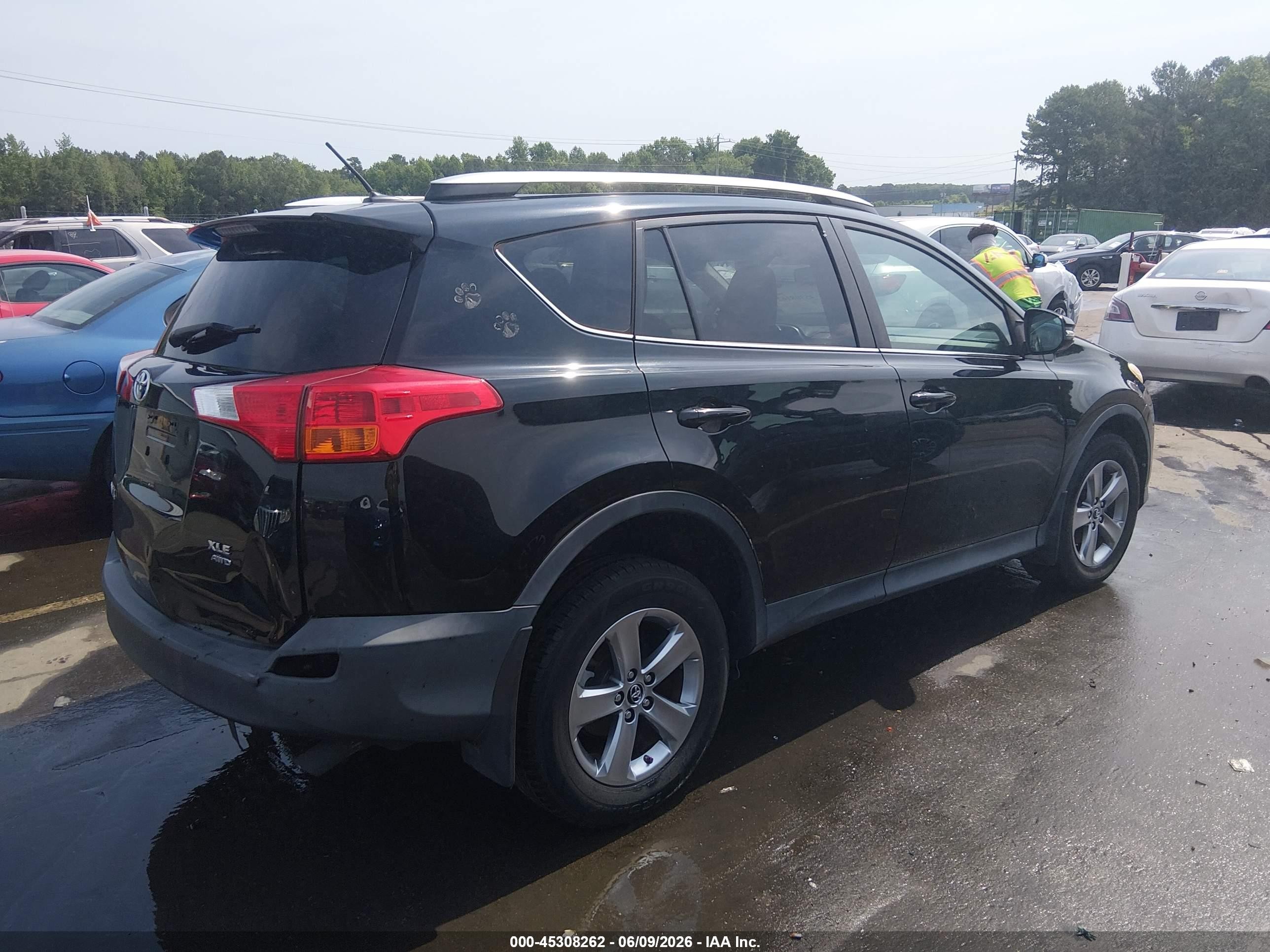 2015 Toyota Rav4 Xle Black vin: 2T3RFREV9FW244538