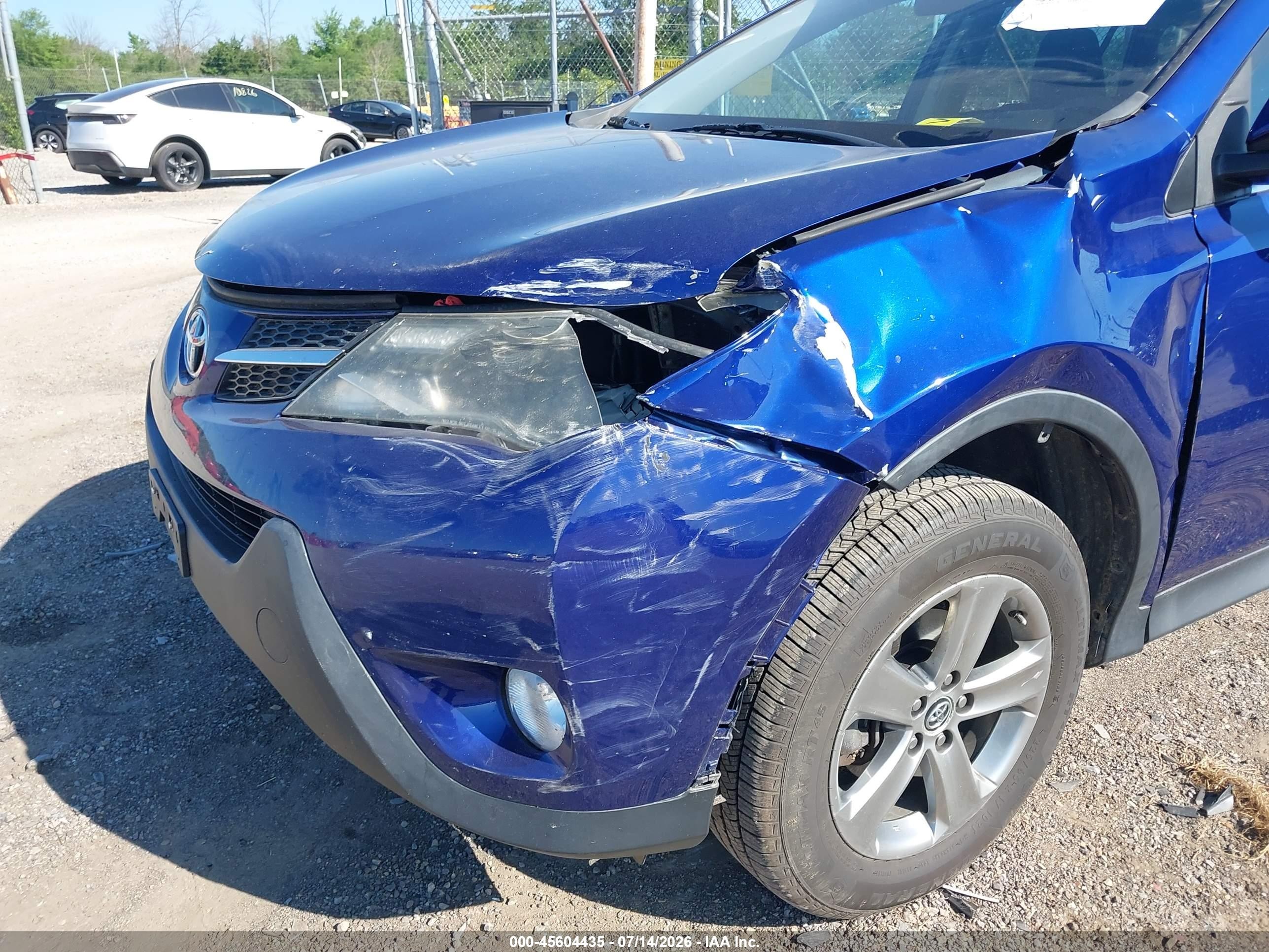 2015 Toyota Rav4 Xle Blue vin: 2T3RFREV9FW254132