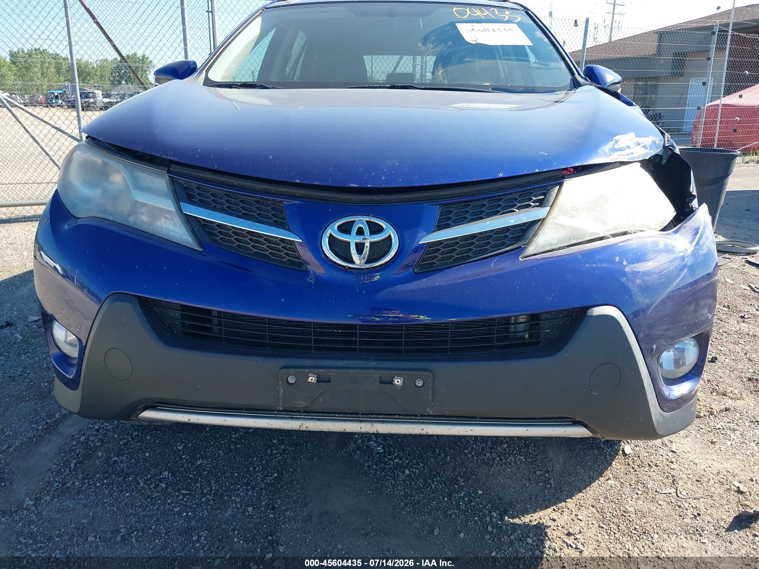 2015 Toyota Rav4 Xle Blue vin: 2T3RFREV9FW254132