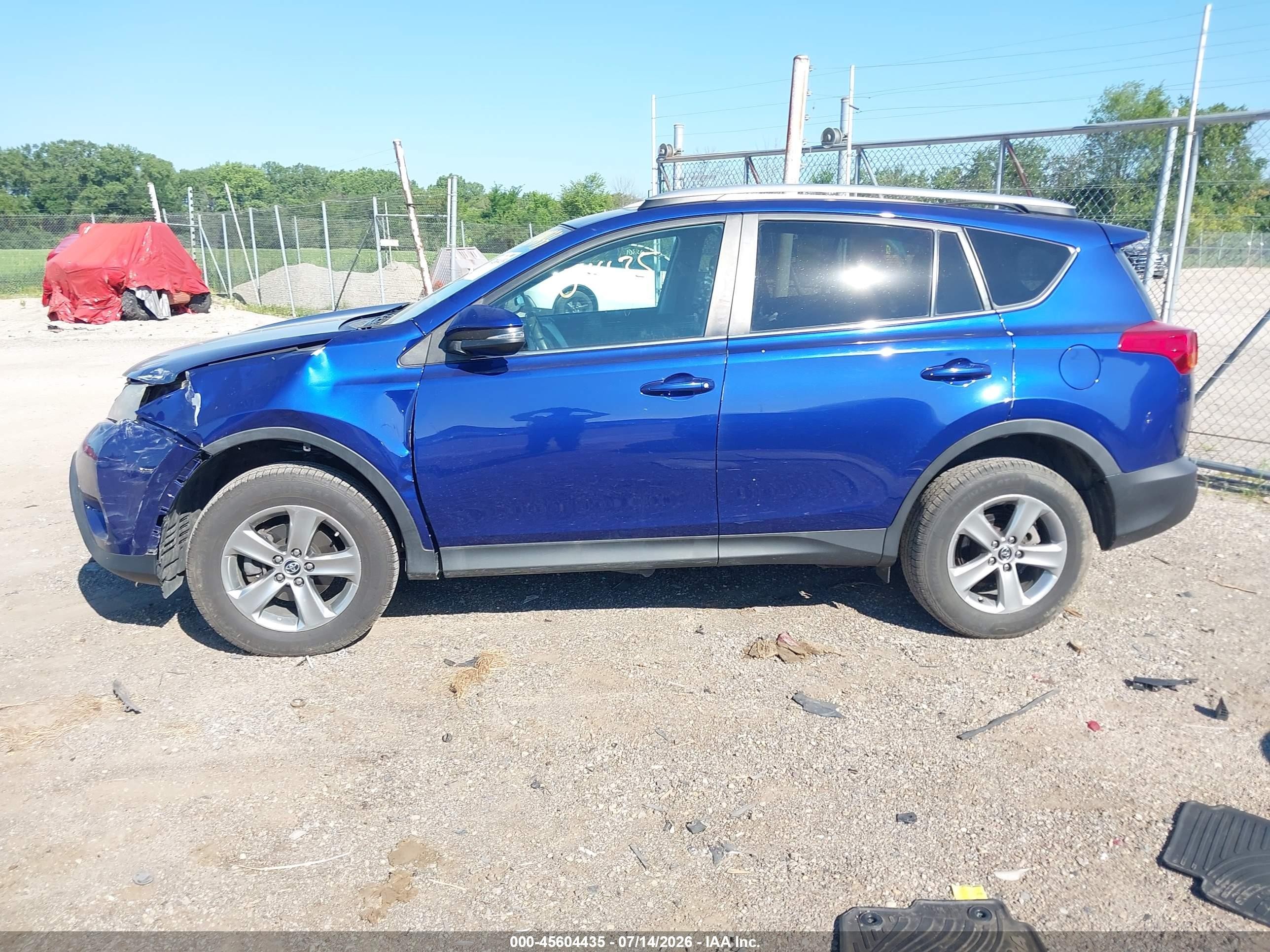 2015 Toyota Rav4 Xle Blue vin: 2T3RFREV9FW254132