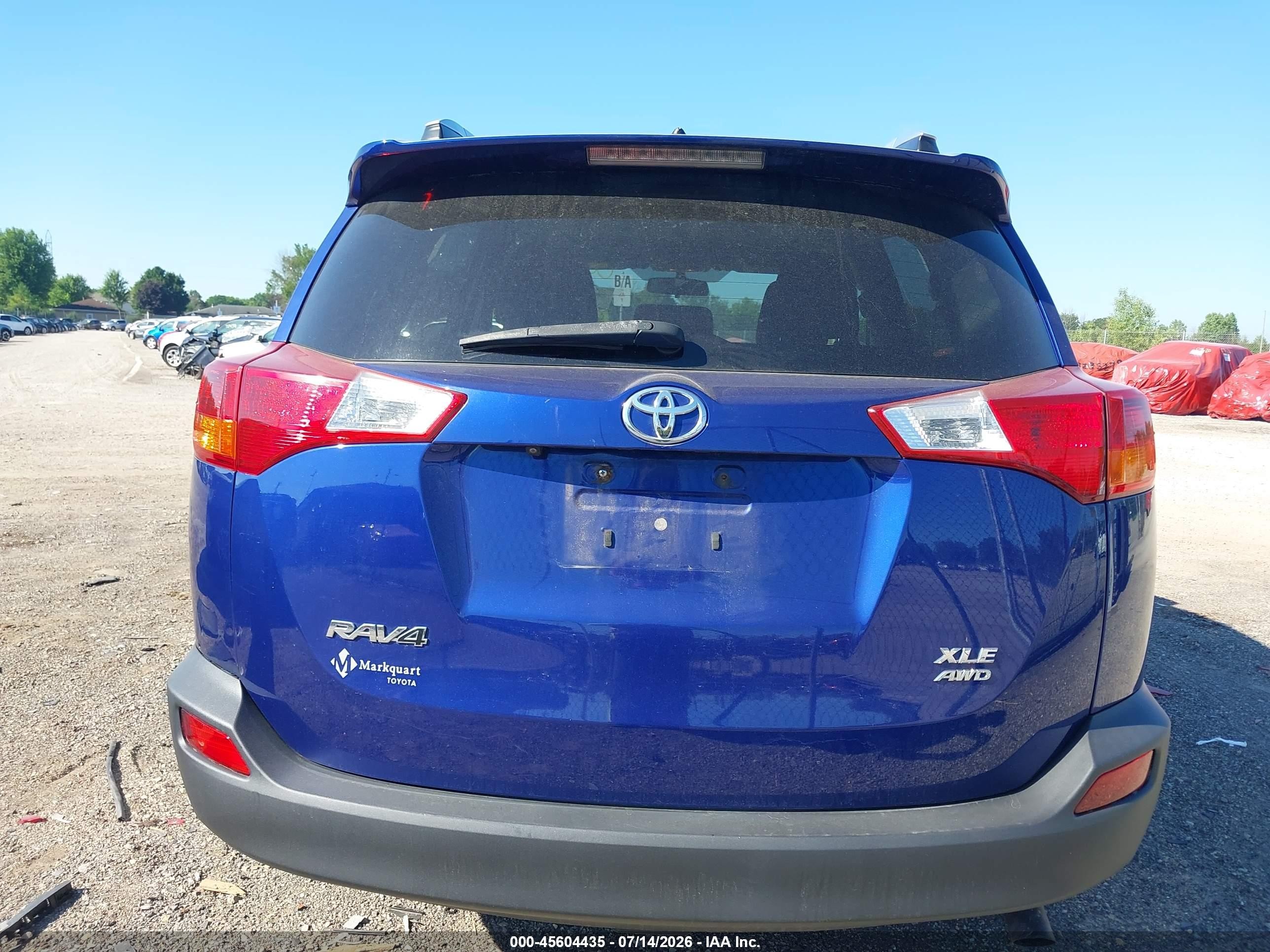 2015 Toyota Rav4 Xle Blue vin: 2T3RFREV9FW254132