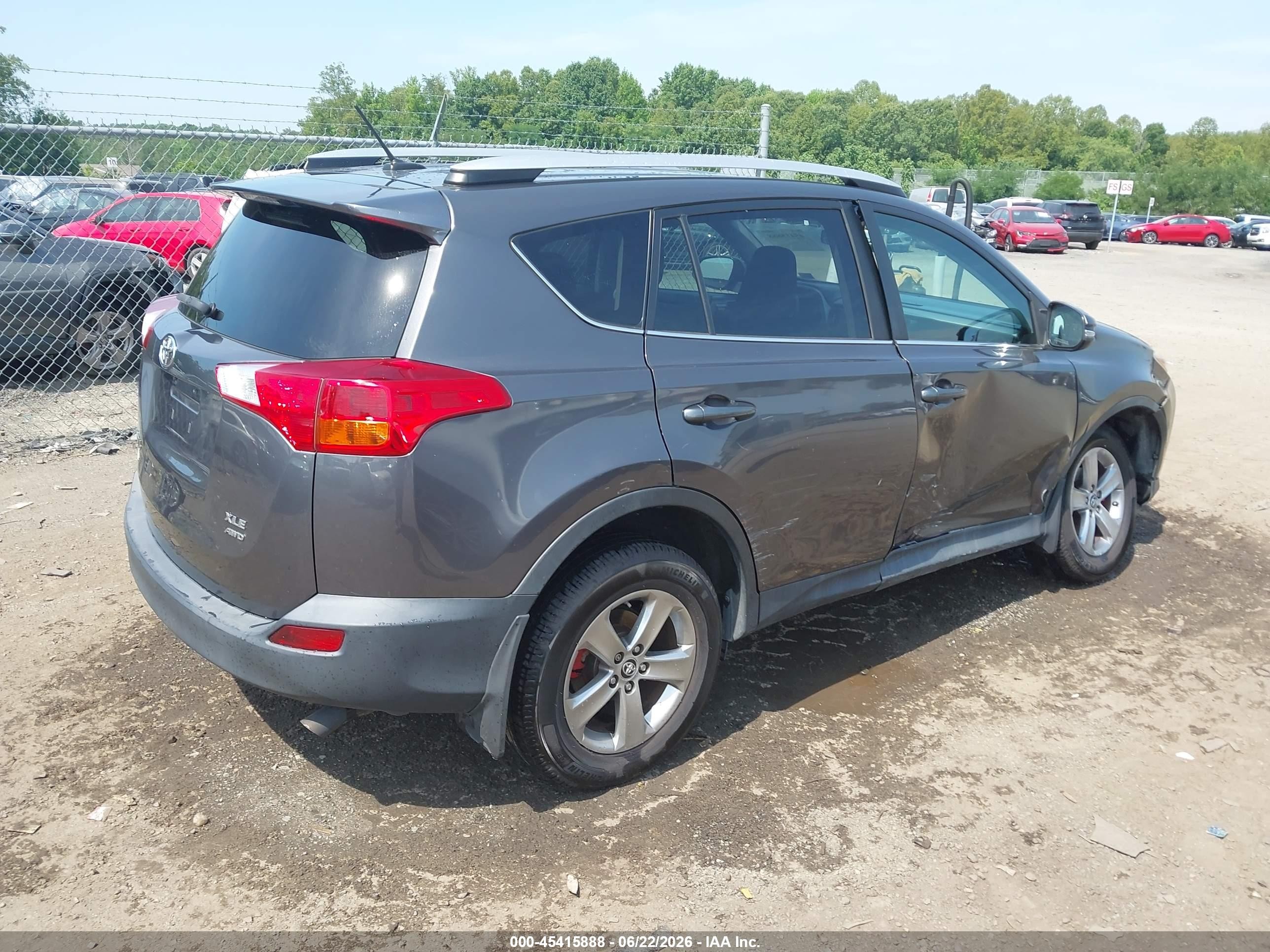 2015 Toyota Rav4 Xle Gray vin: 2T3RFREV9FW365229