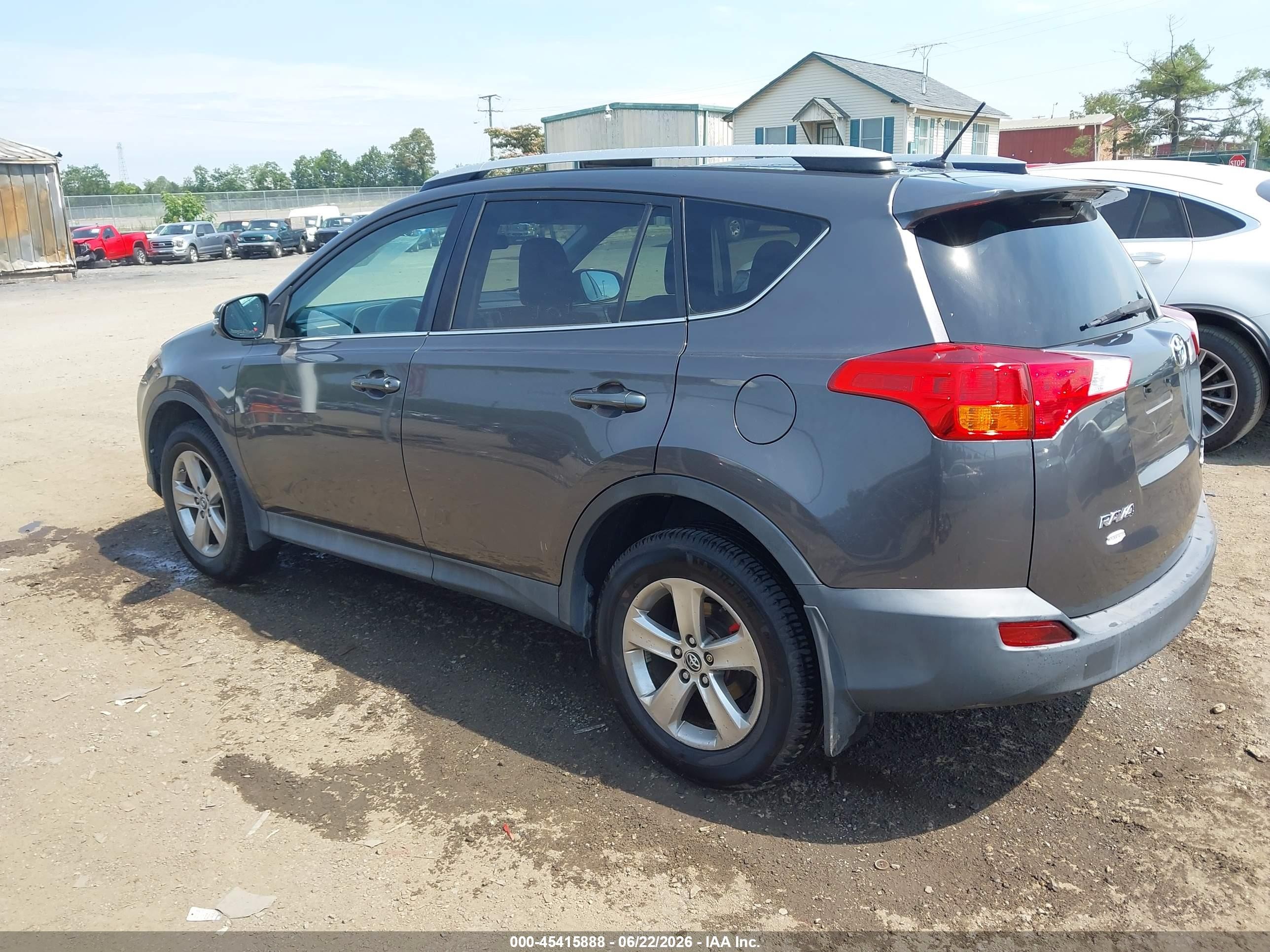 2015 Toyota Rav4 Xle Gray vin: 2T3RFREV9FW365229