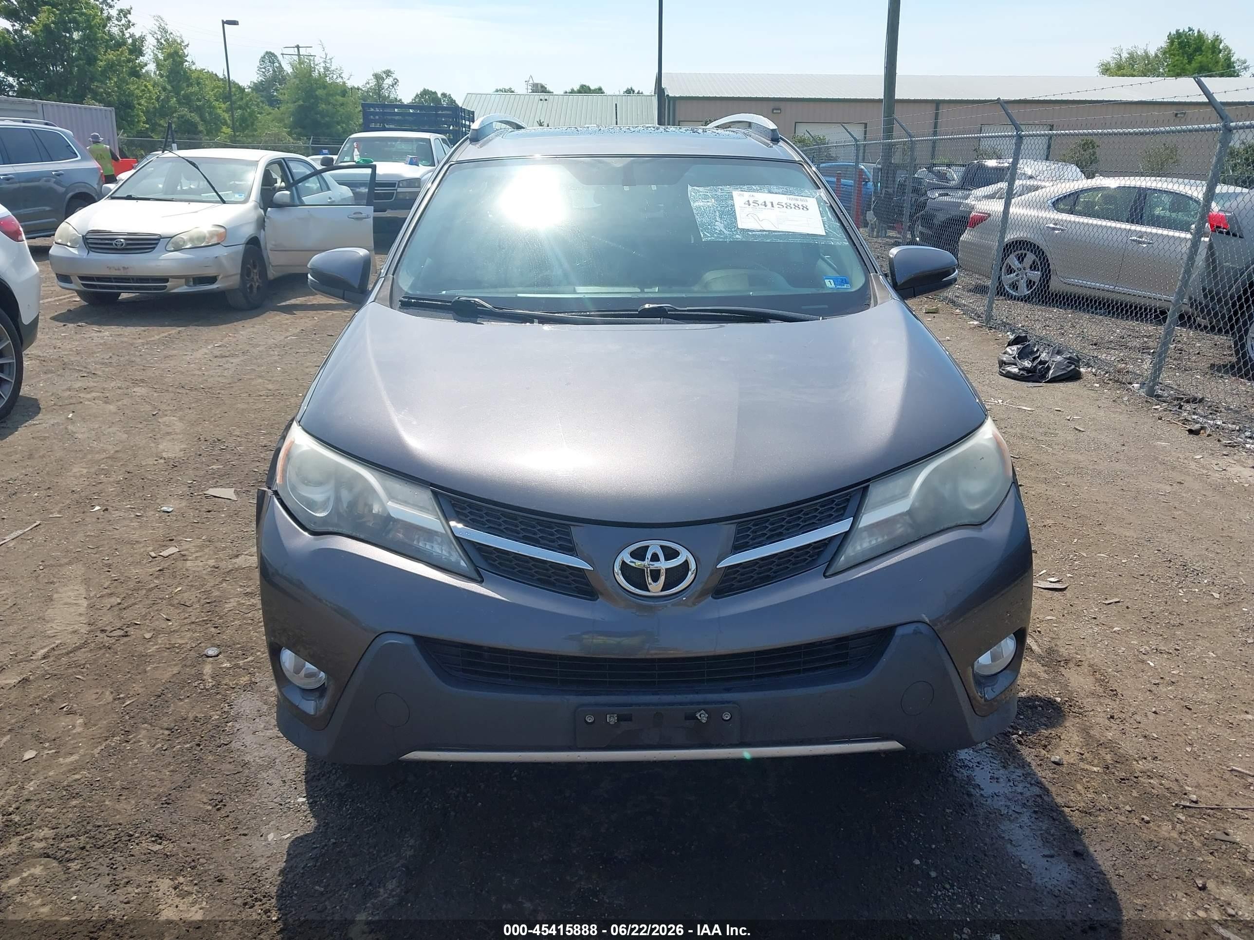 2015 Toyota Rav4 Xle Gray vin: 2T3RFREV9FW365229