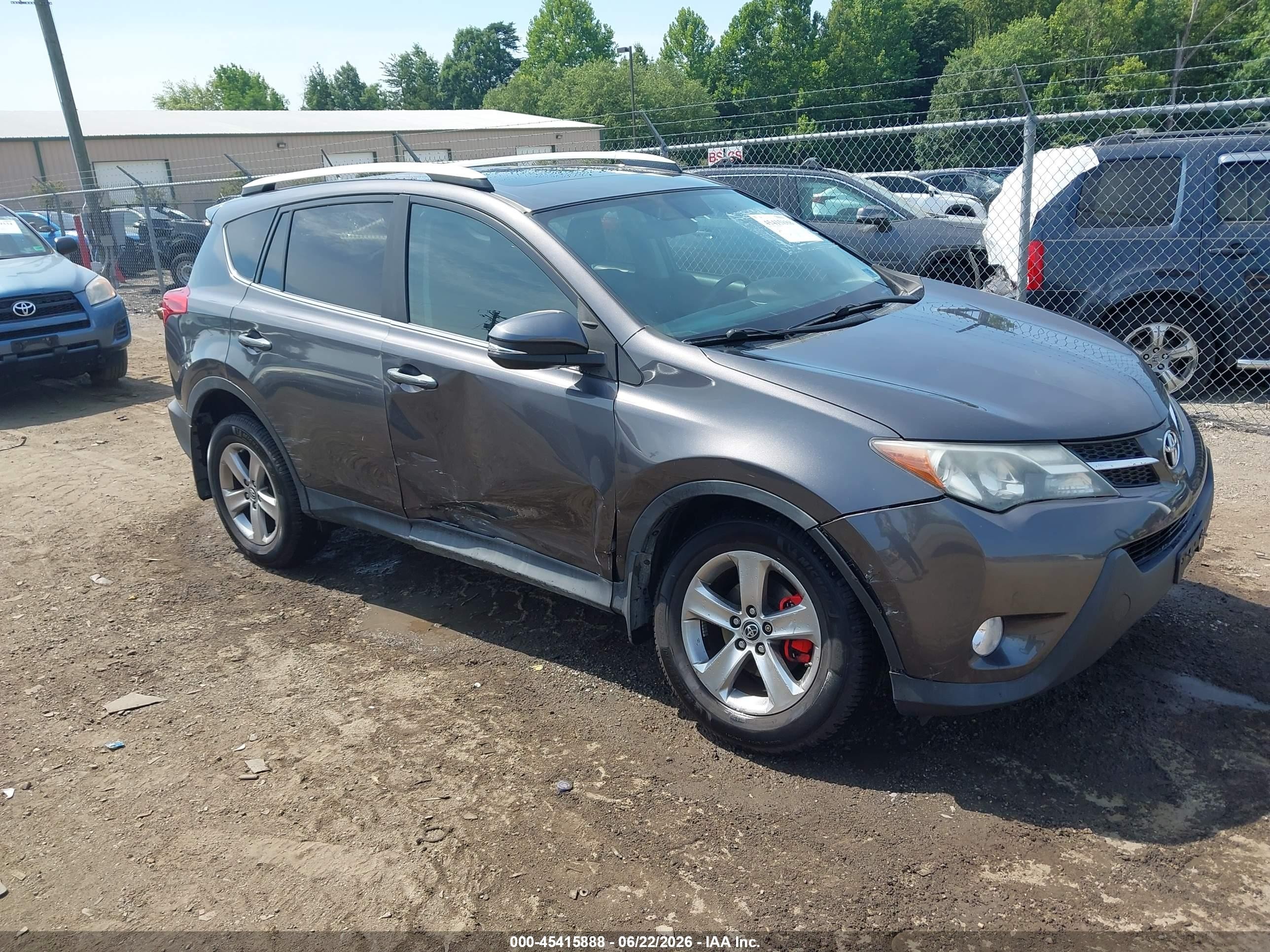 2015 Toyota Rav4 Xle Gray vin: 2T3RFREV9FW365229