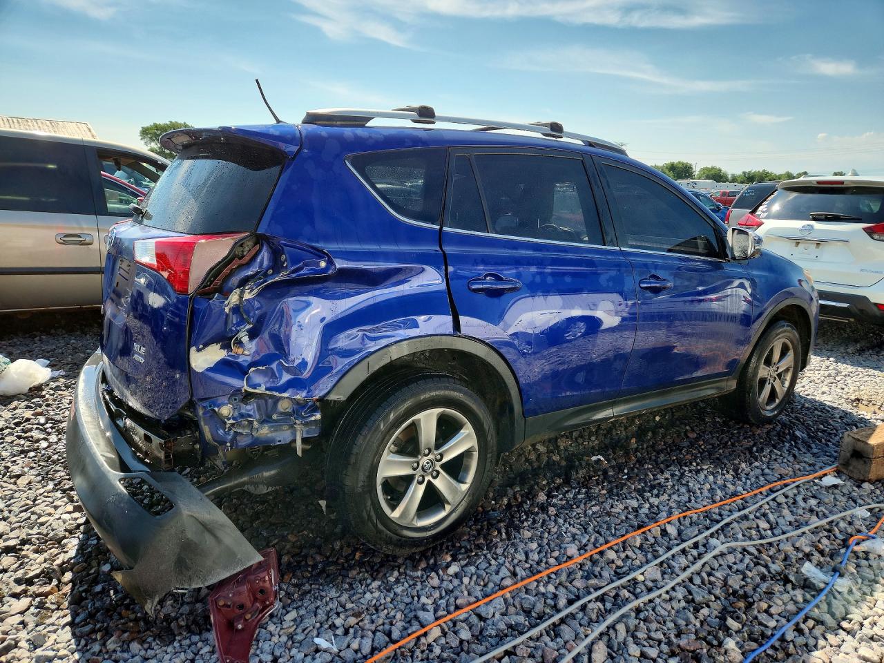 2015 Toyota Rav4 Xle Blue vin: 2T3RFREV9FW391054