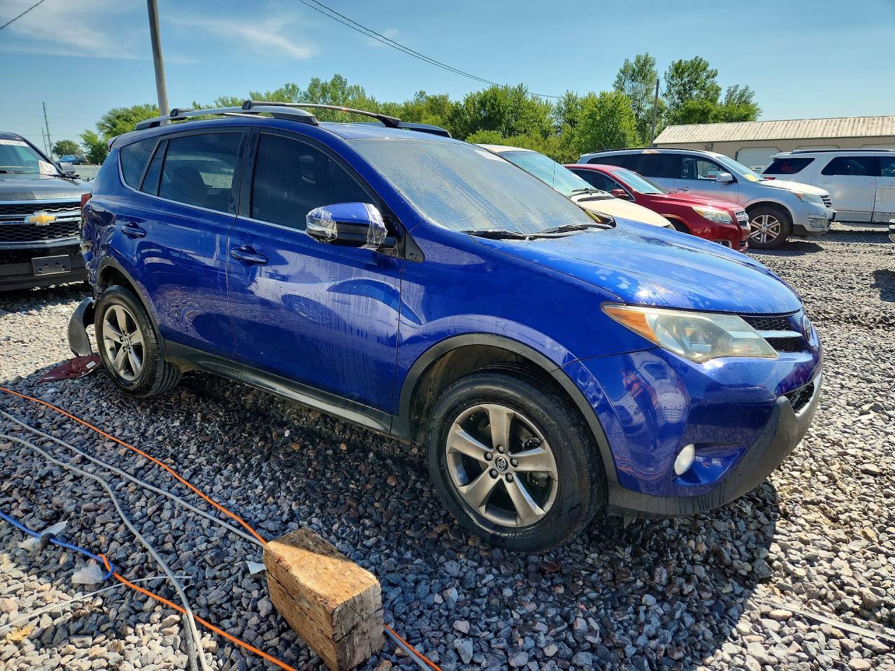 2015 Toyota Rav4 Xle Blue vin: 2T3RFREV9FW391054
