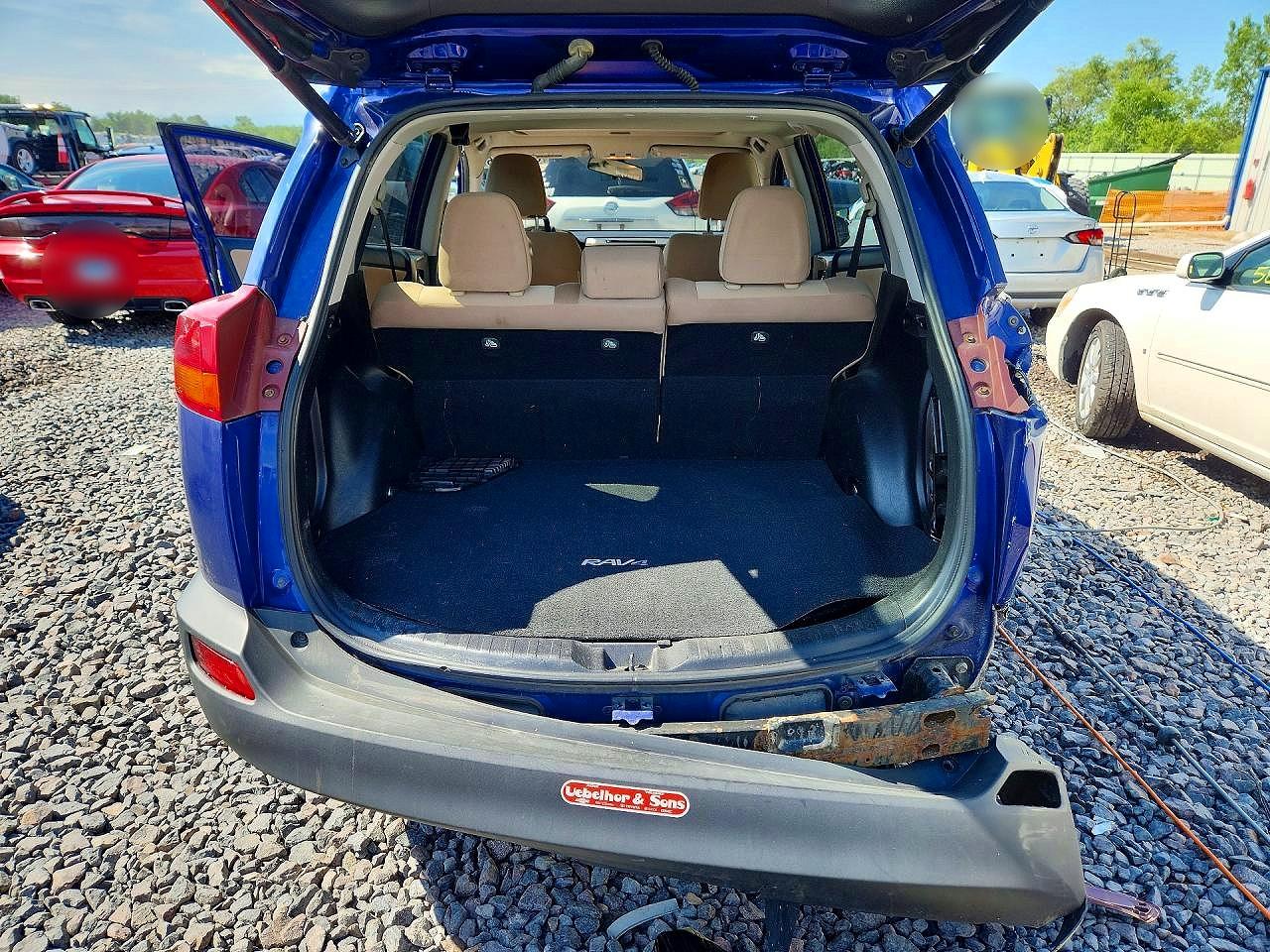 2015 Toyota Rav4 Xle Blue vin: 2T3RFREV9FW391054