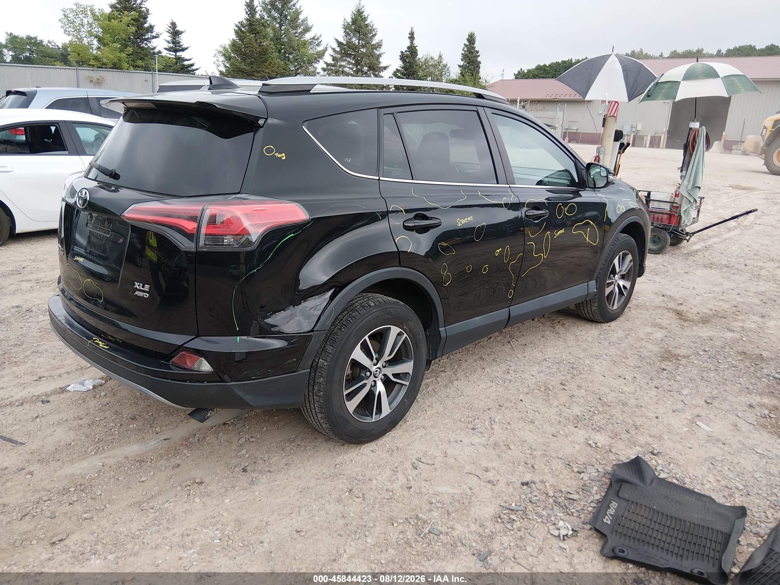 2017 Toyota Rav4 Xle Black vin: 2T3RFREV9HW560573