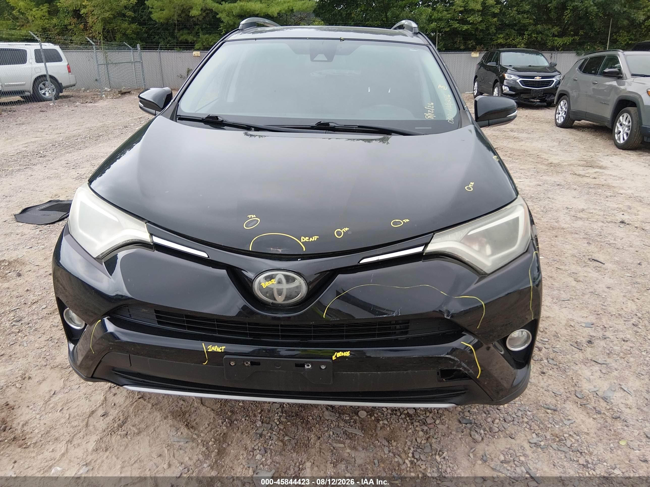 2017 Toyota Rav4 Xle Black vin: 2T3RFREV9HW560573