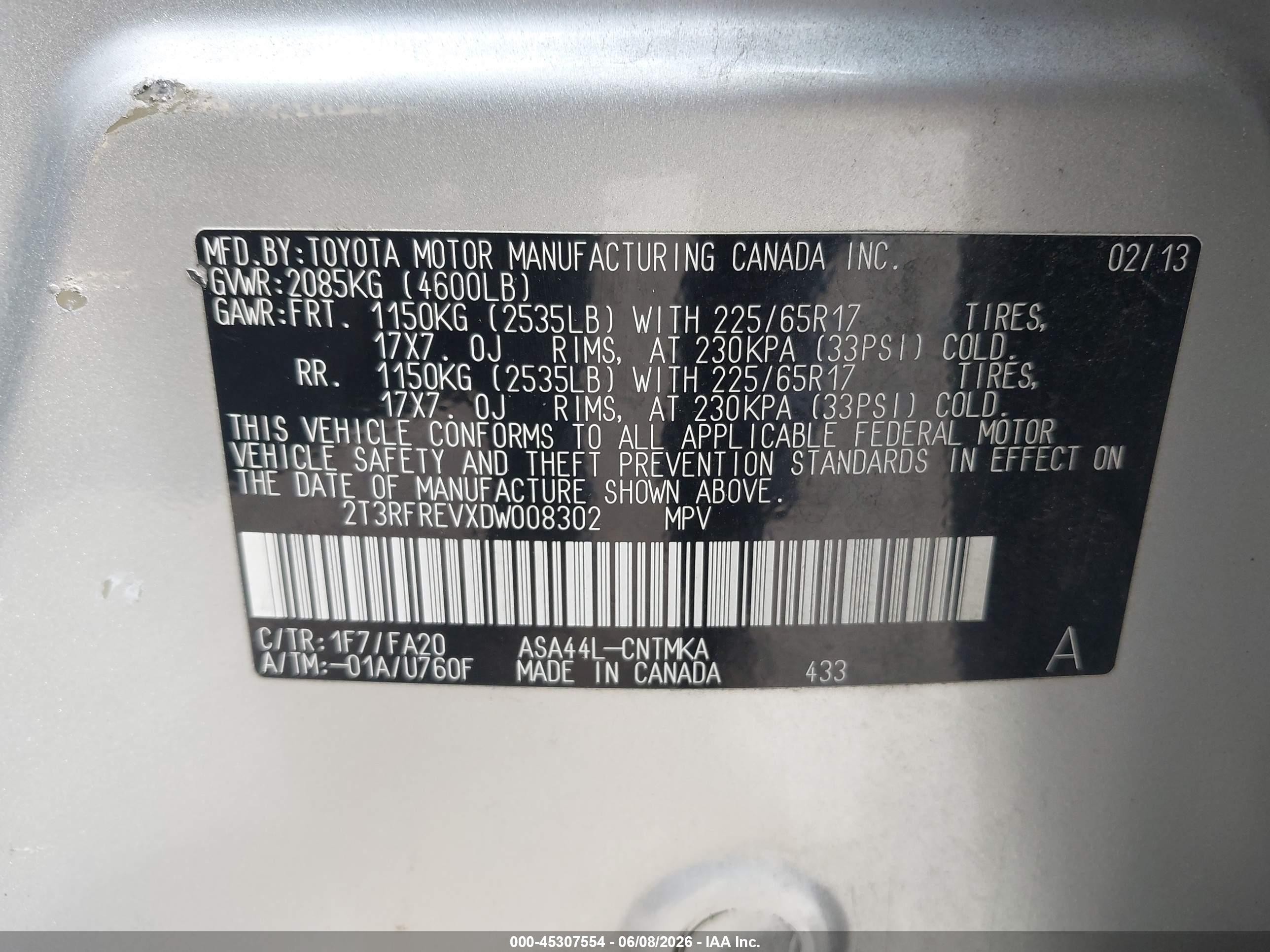 2013 Toyota Rav4 Xle Silver vin: 2T3RFREVXDW008302