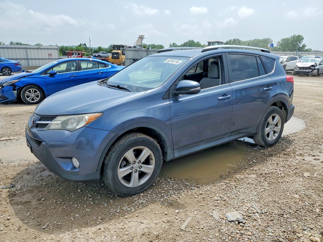 2013 Toyota Rav4 Xle Blue vin: 2T3RFREVXDW039579