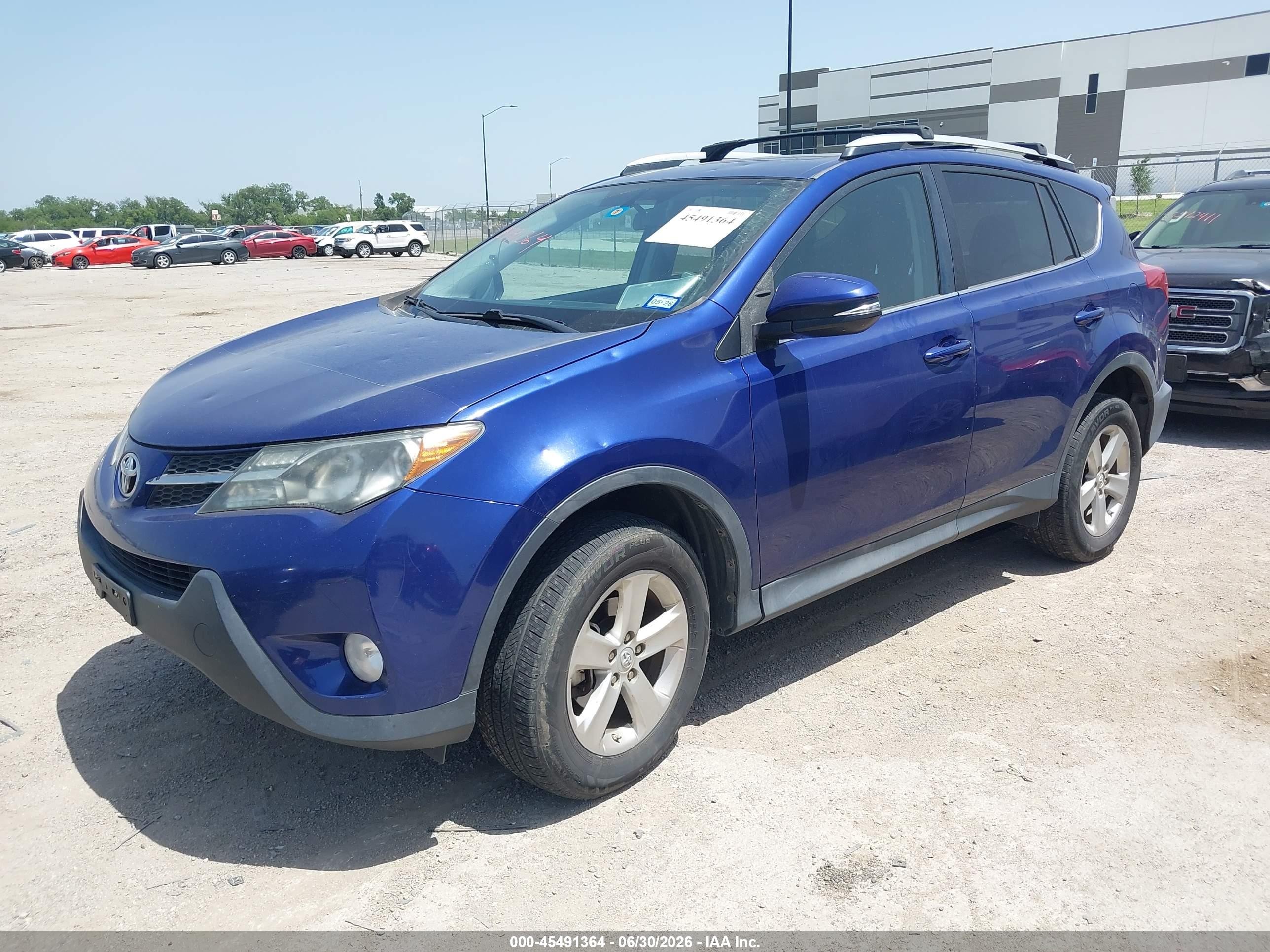 2014 Toyota Rav4 Xle Blue vin: 2T3RFREVXEW132815