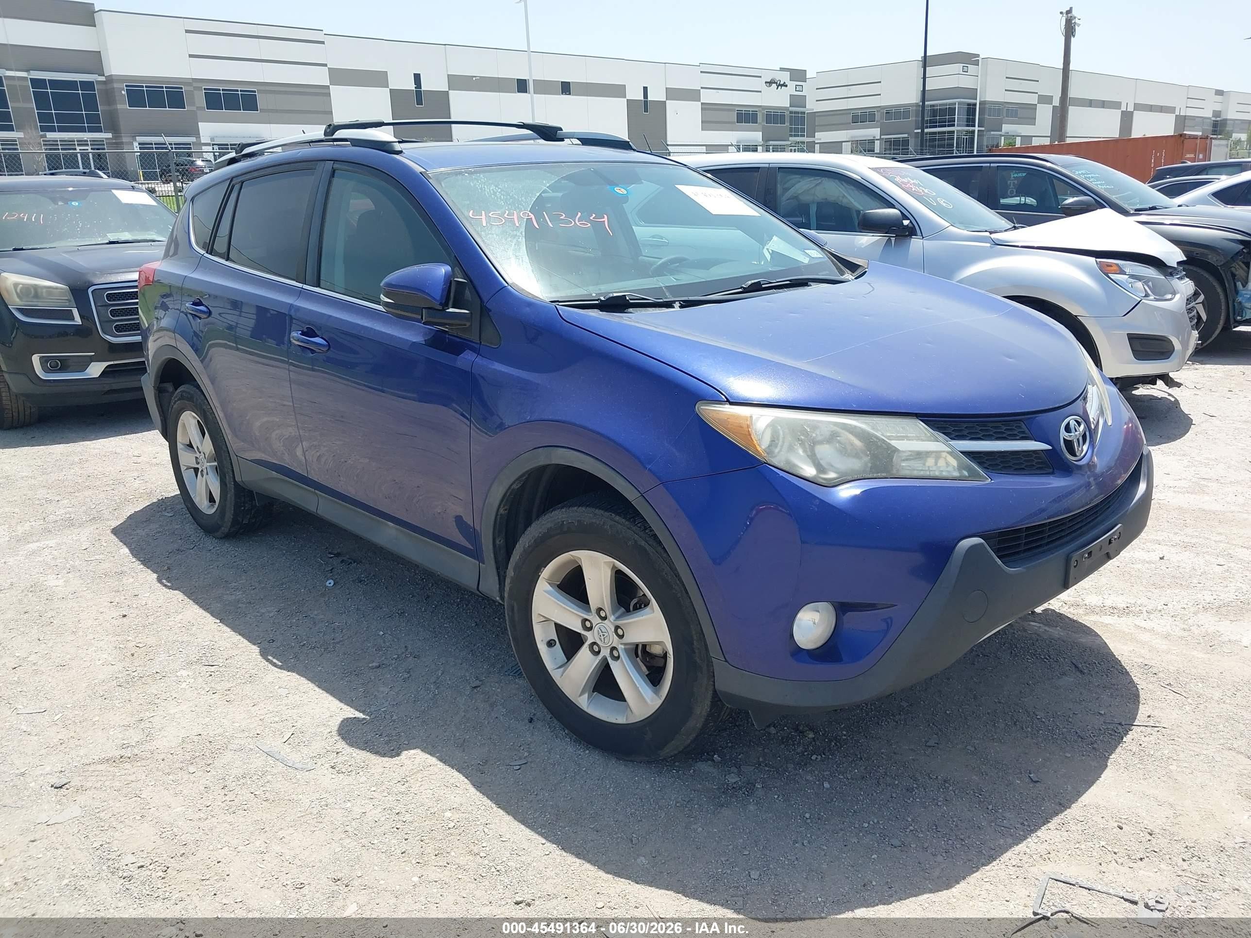 2014 Toyota Rav4 Xle Blue vin: 2T3RFREVXEW132815