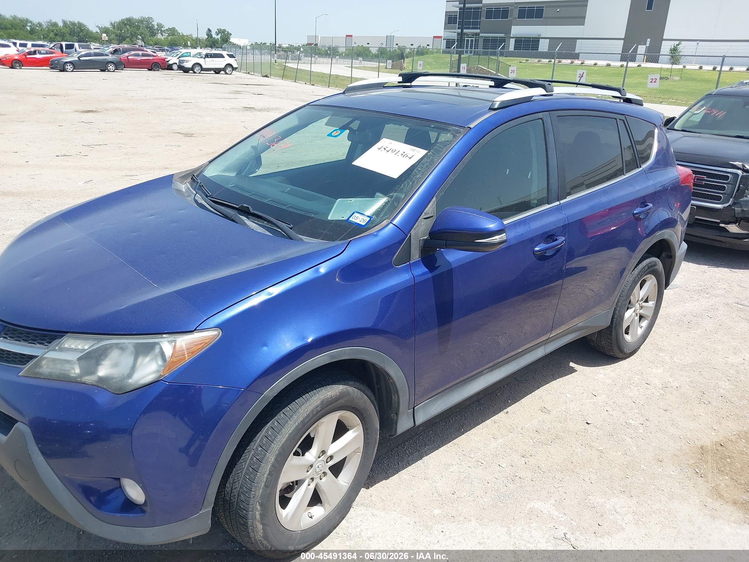 2014 Toyota Rav4 Xle Blue vin: 2T3RFREVXEW132815