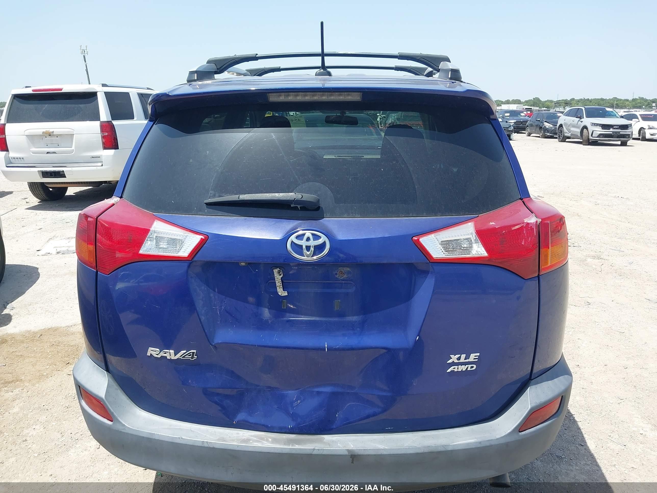 2014 Toyota Rav4 Xle Blue vin: 2T3RFREVXEW132815