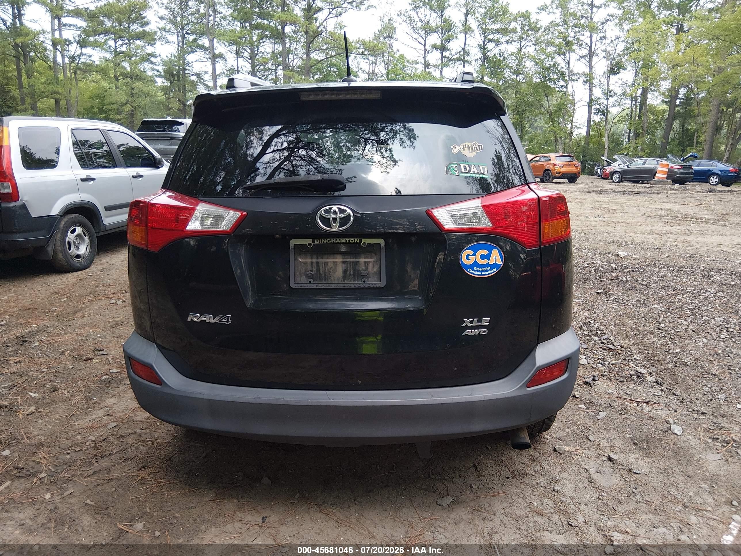 2014 Toyota Rav4 Xle Black vin: 2T3RFREVXEW182095