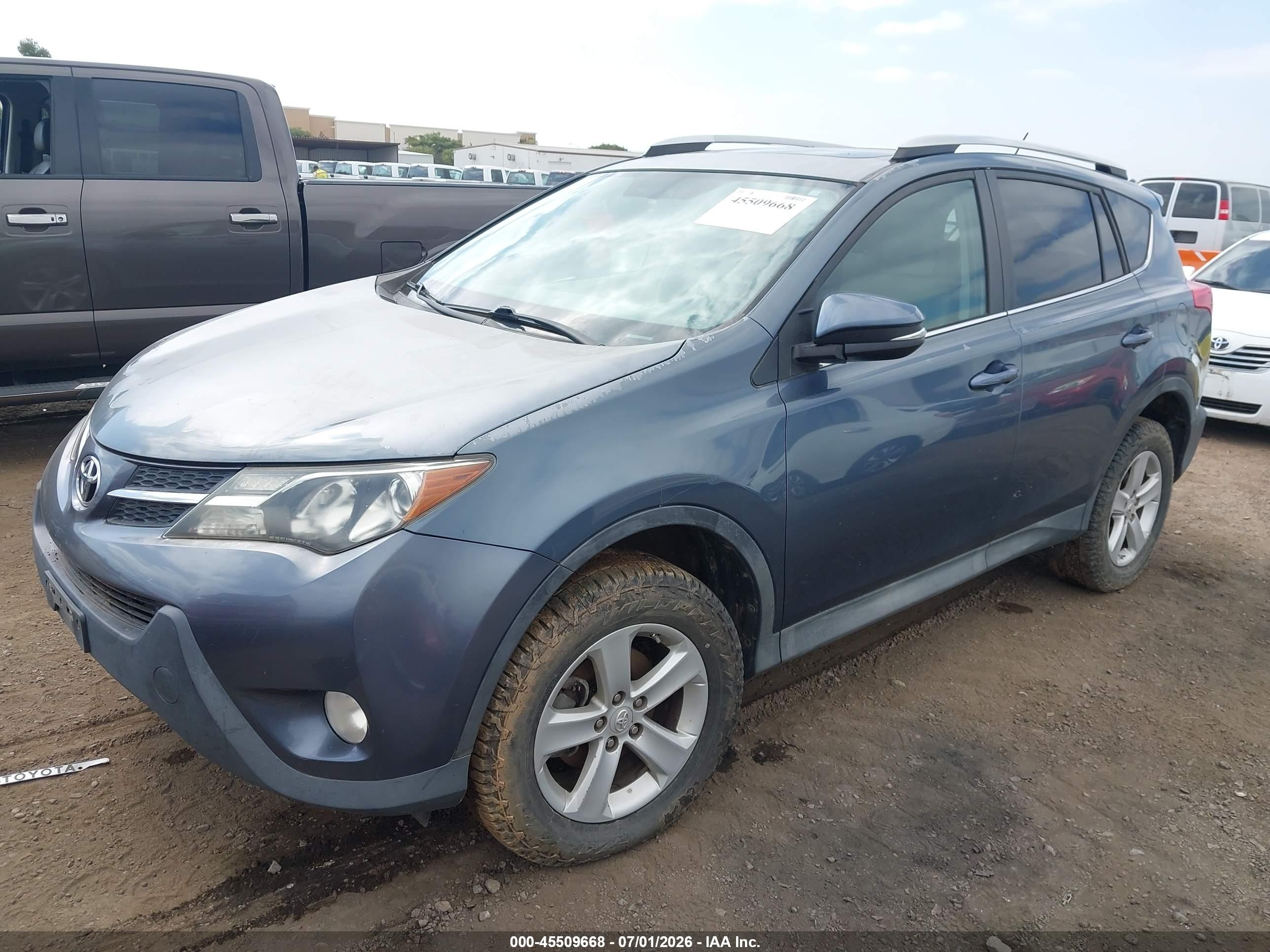 2014 Toyota Rav4 Xle Blue vin: 2T3RFREVXEW193016