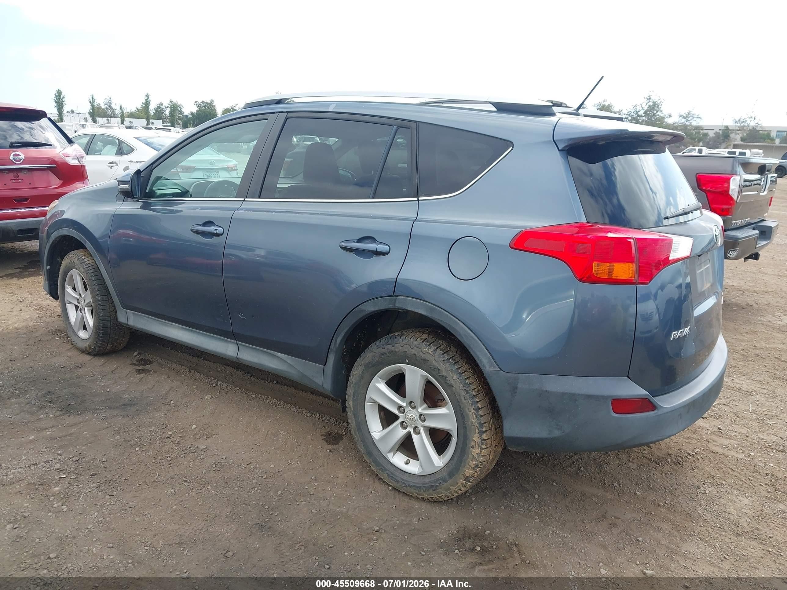 2014 Toyota Rav4 Xle Blue vin: 2T3RFREVXEW193016