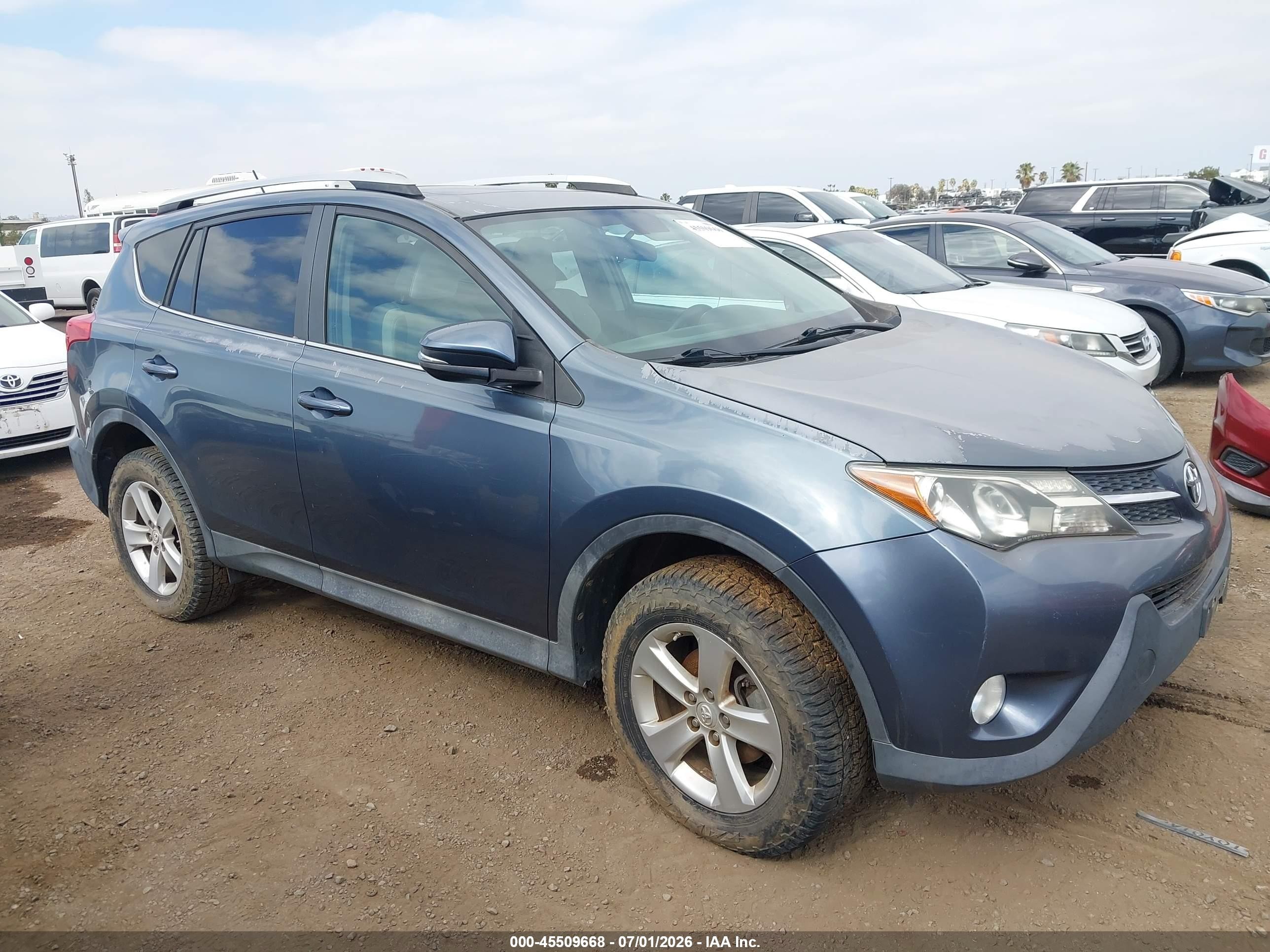 2014 Toyota Rav4 Xle Синий vin: 2T3RFREVXEW193016