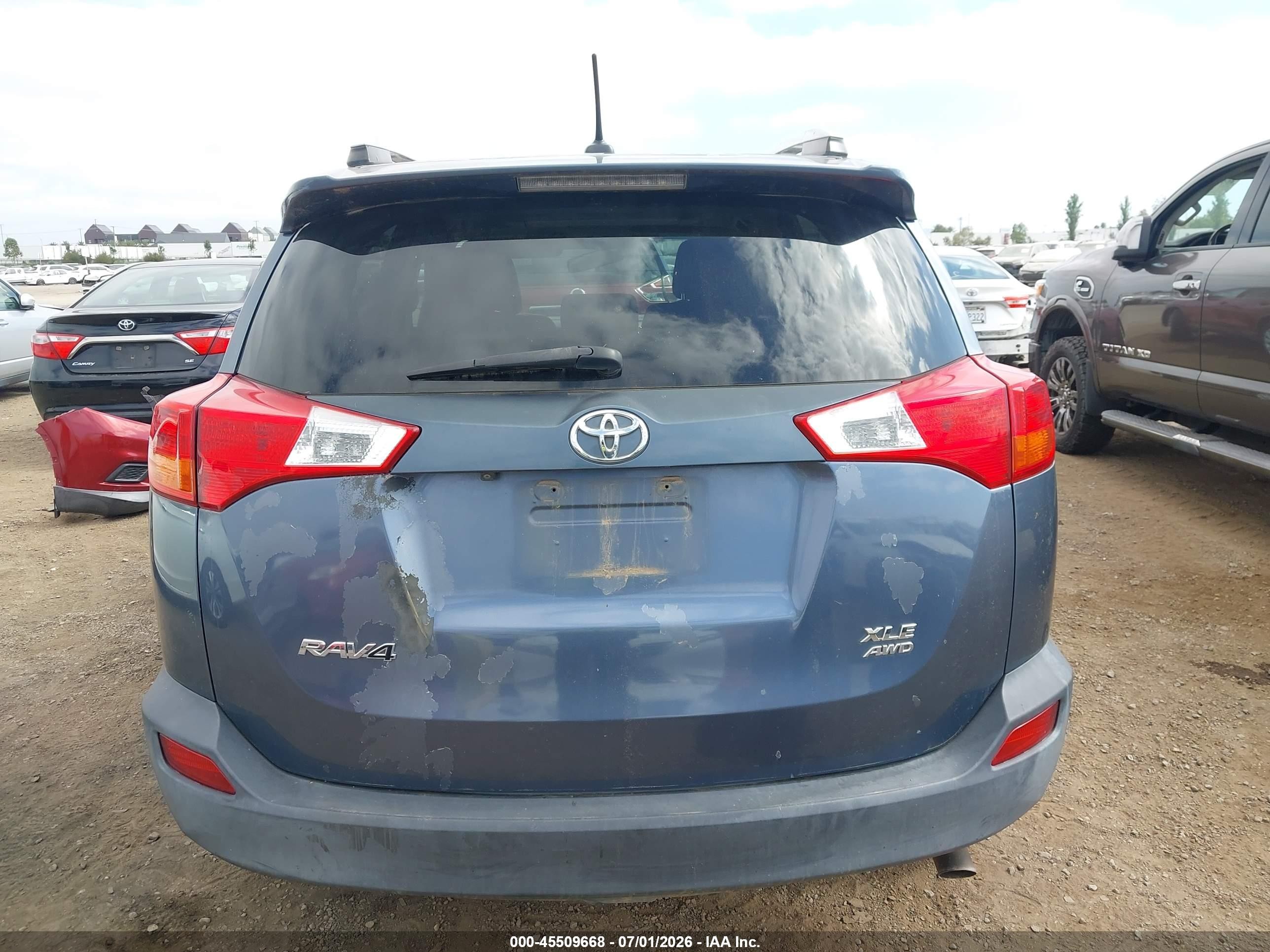 2014 Toyota Rav4 Xle Blue vin: 2T3RFREVXEW193016