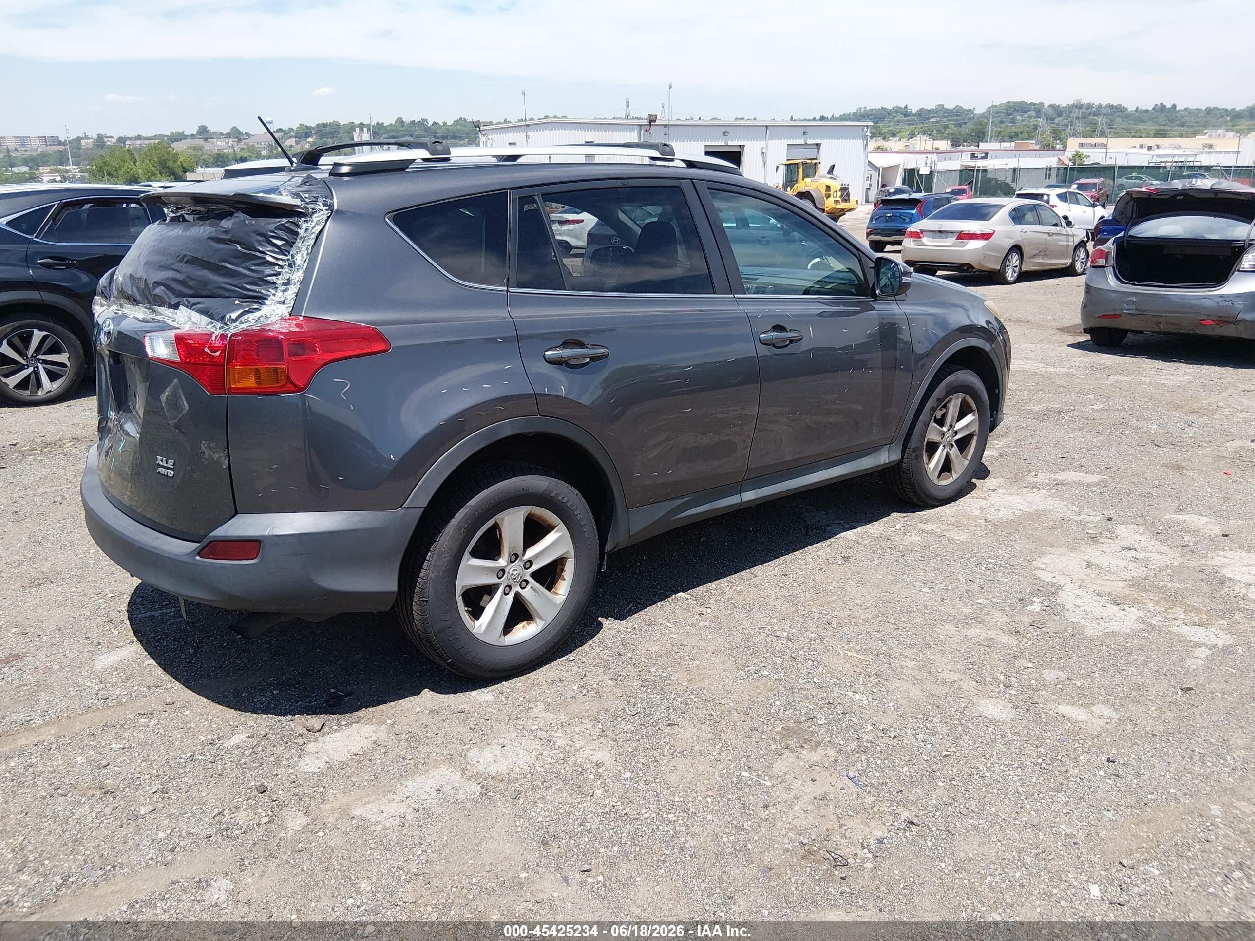 2014 Toyota Rav4 Xle Gray vin: 2T3RFREVXEW194909