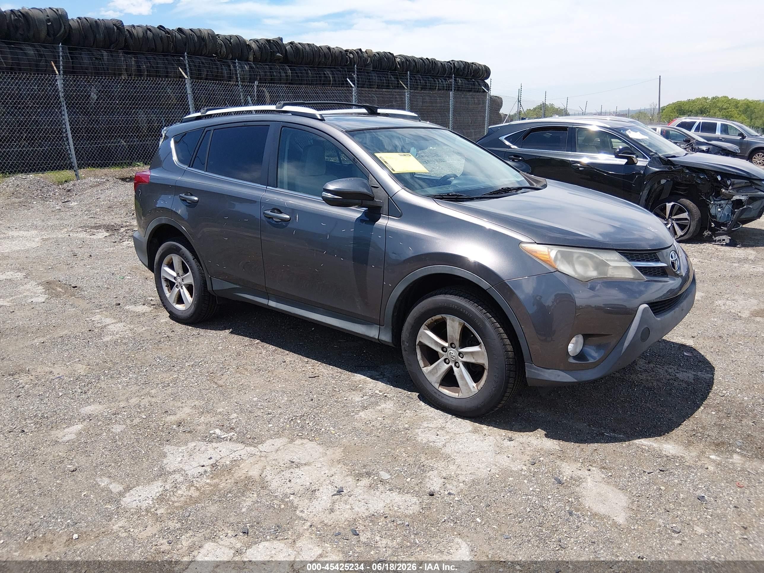 2014 Toyota Rav4 Xle Gray vin: 2T3RFREVXEW194909