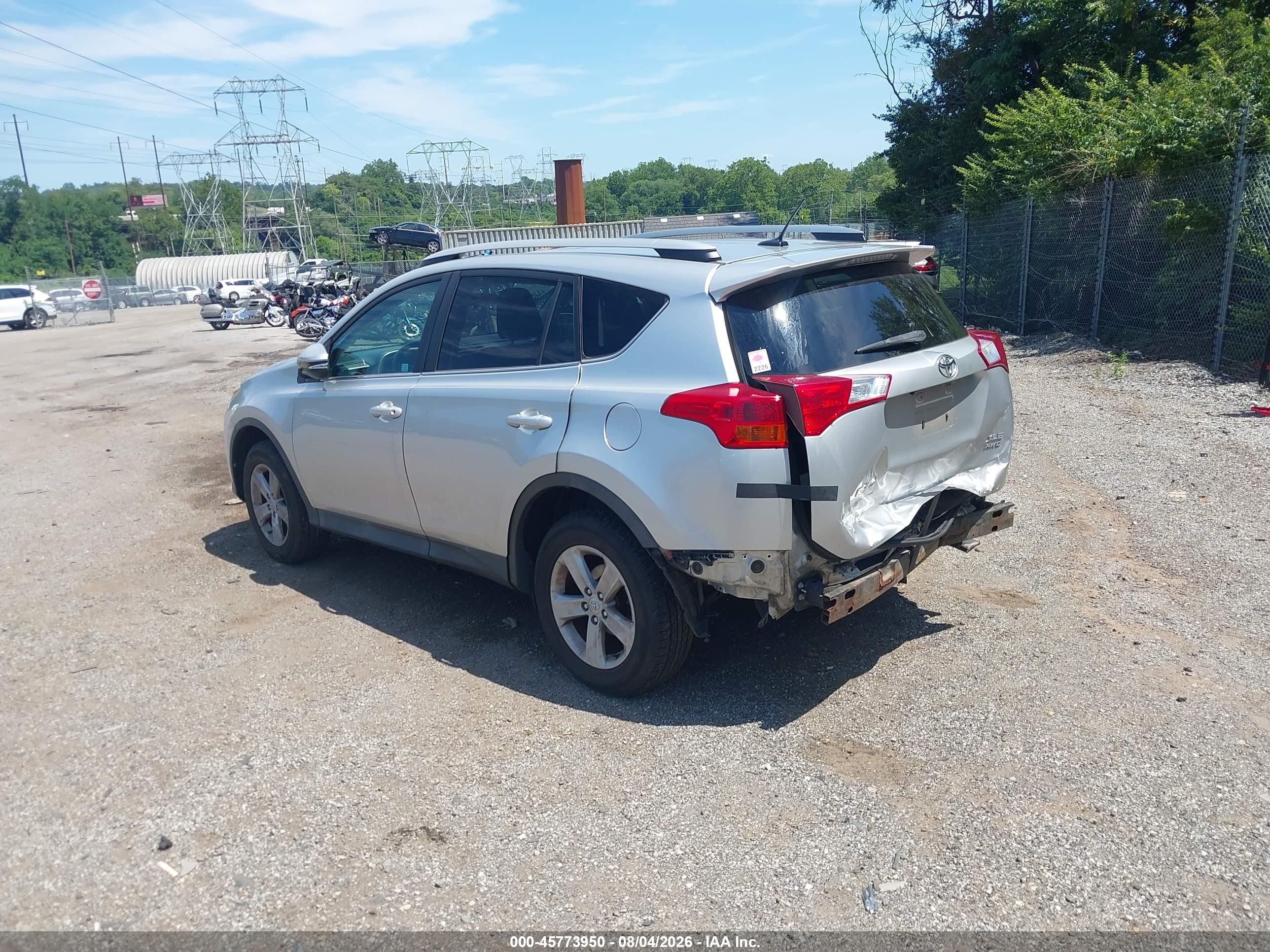 2014 Toyota Rav4 Xle Silver vin: 2T3RFREVXEW204368