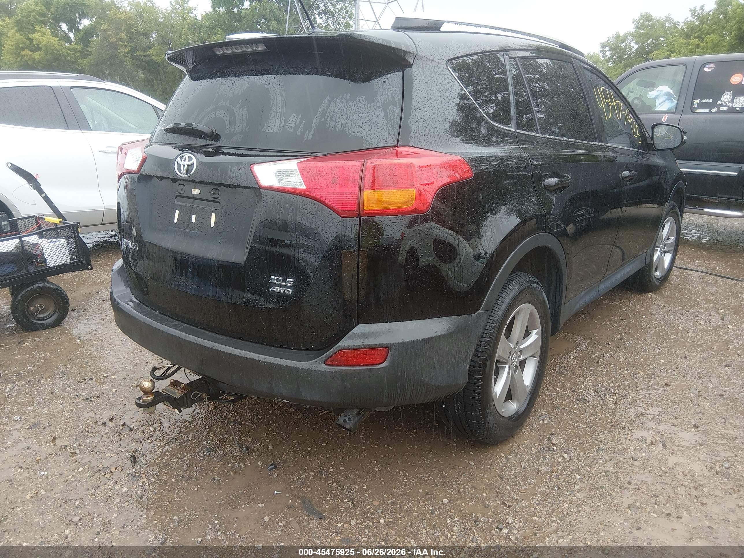 2015 Toyota Rav4 Xle Black vin: 2T3RFREVXFW268363