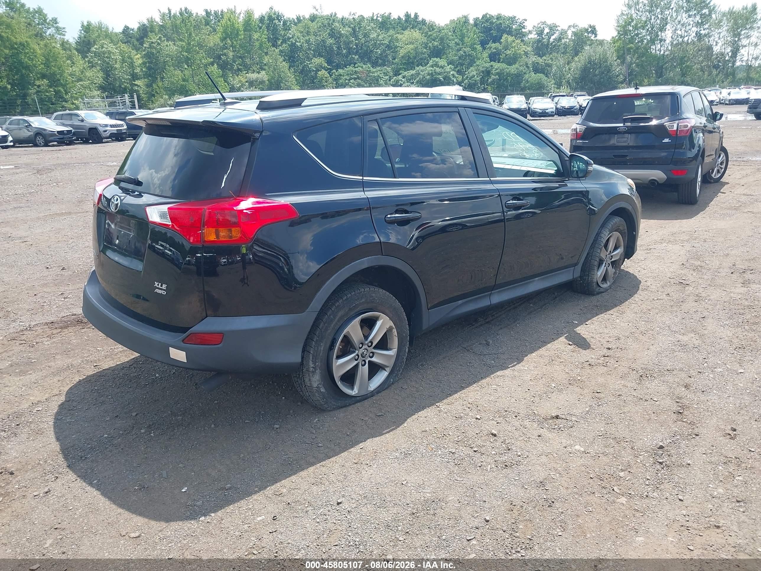 2015 Toyota Rav4 Xle Black vin: 2T3RFREVXFW345197