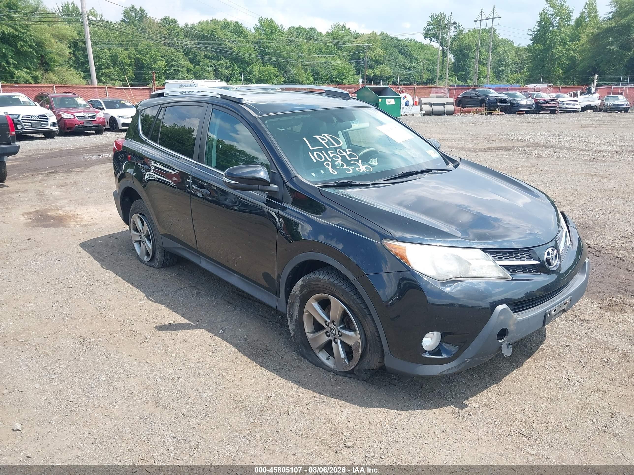 2015 Toyota Rav4 Xle Black vin: 2T3RFREVXFW345197