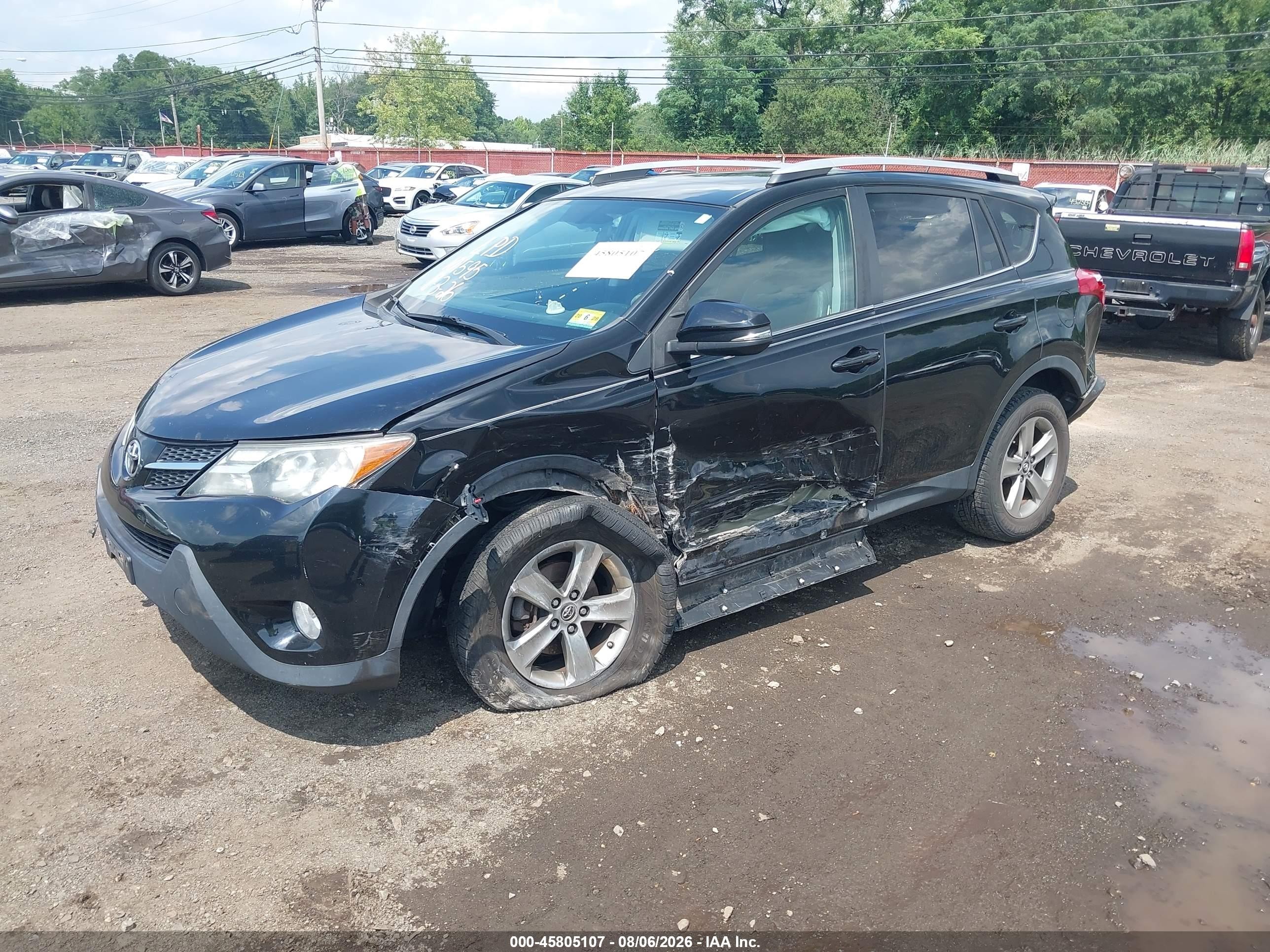 2015 Toyota Rav4 Xle Black vin: 2T3RFREVXFW345197