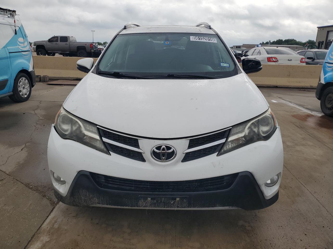 2015 Toyota Rav4 Xle White vin: 2T3RFREVXFW378670 Damage: Left Head Lamp, Faded, Repair Required