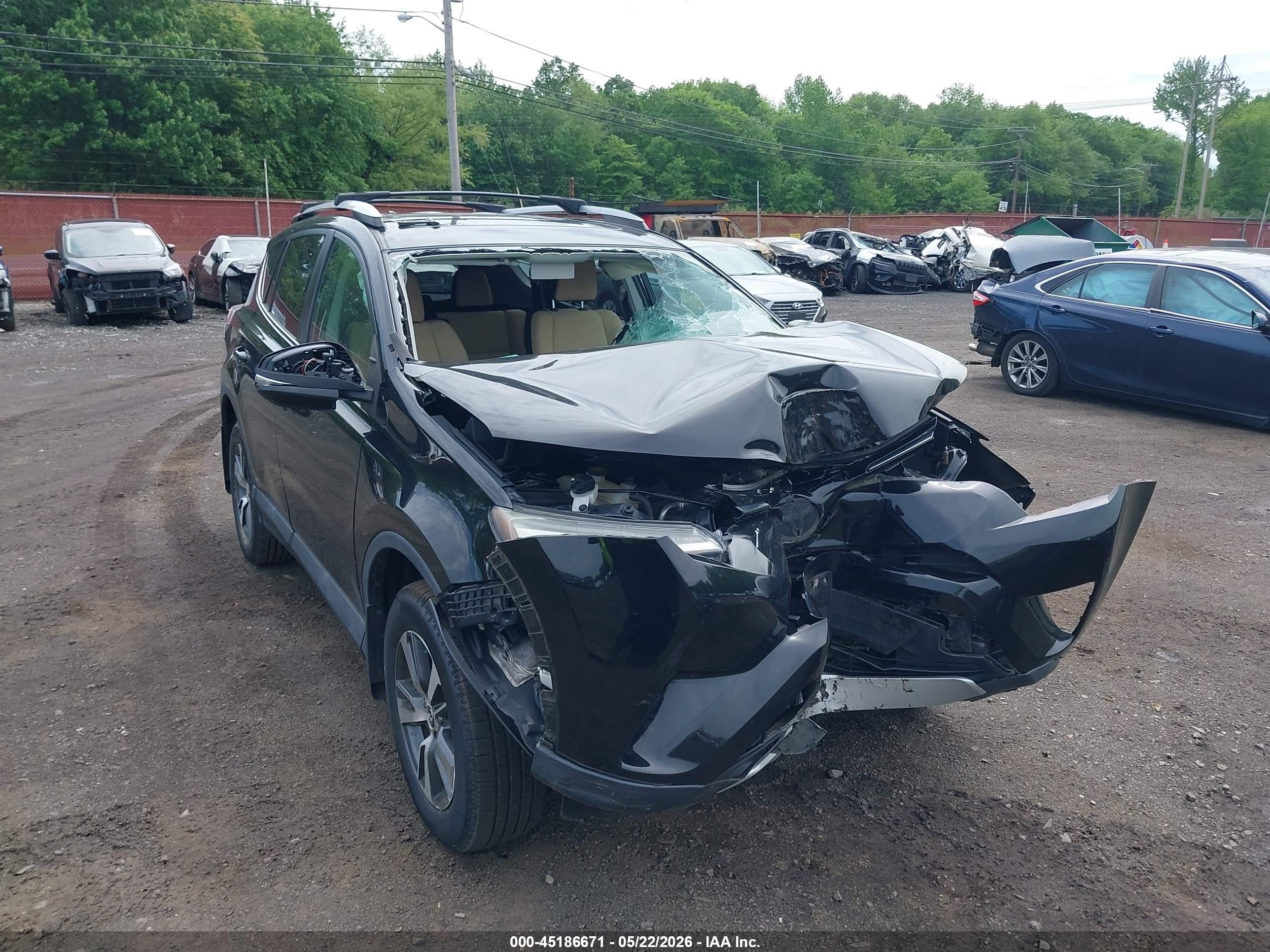 2016 Toyota Rav4 Xle Черный vin: 2T3RFREVXGW461002