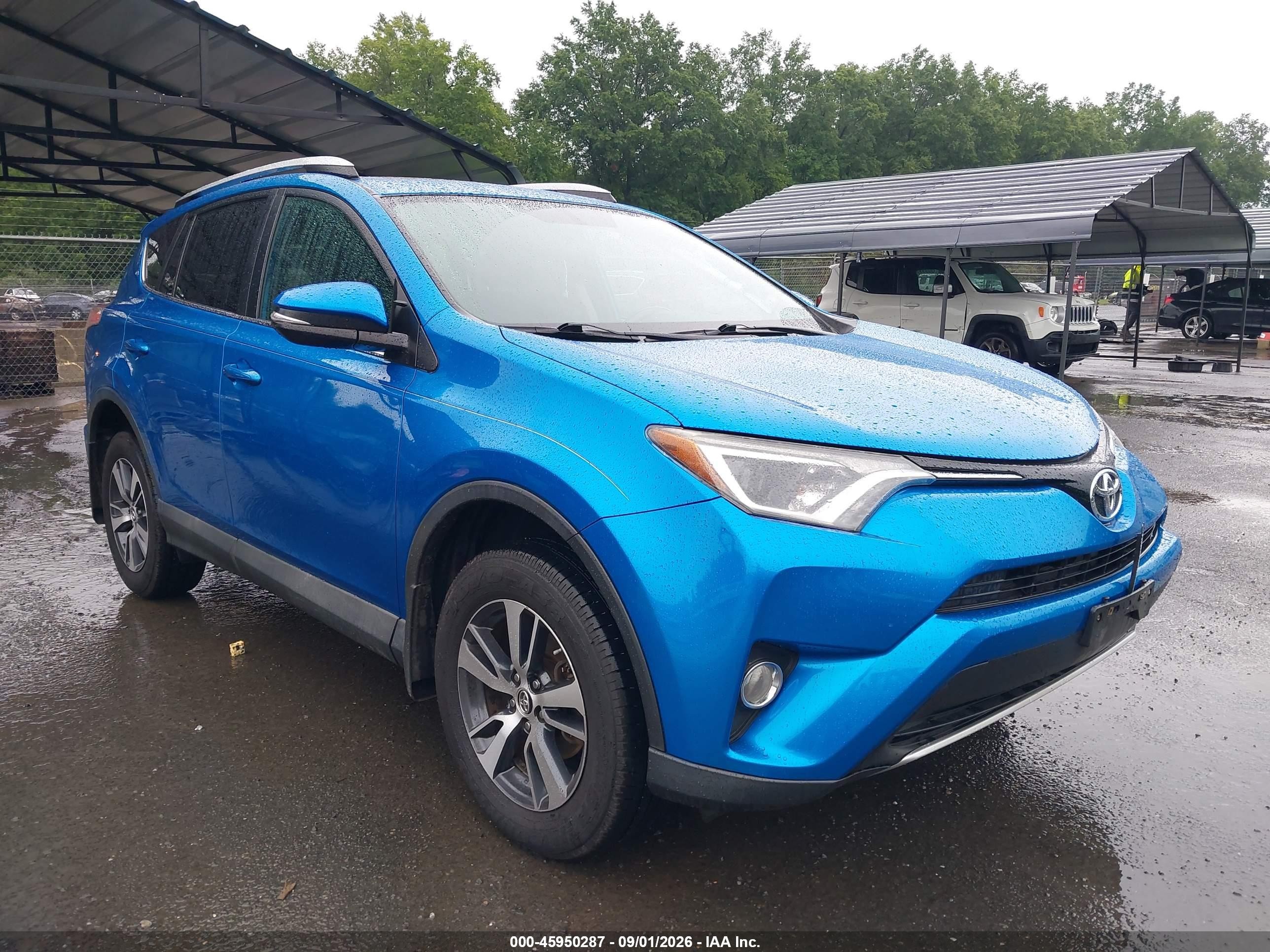 2016 Toyota Rav4 Xle Blue vin: 2T3RFREVXGW491682