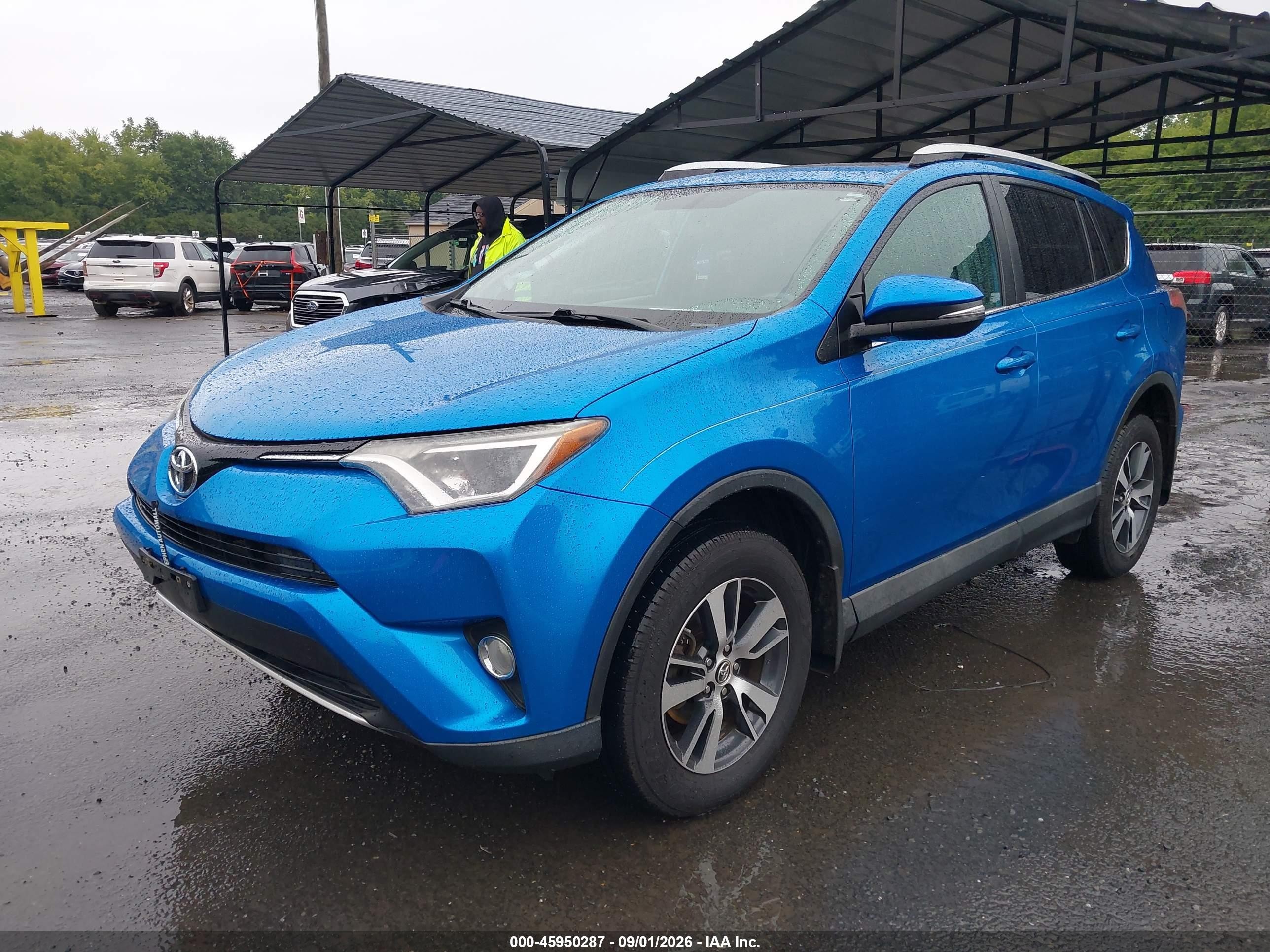 2016 Toyota Rav4 Xle Blue vin: 2T3RFREVXGW491682