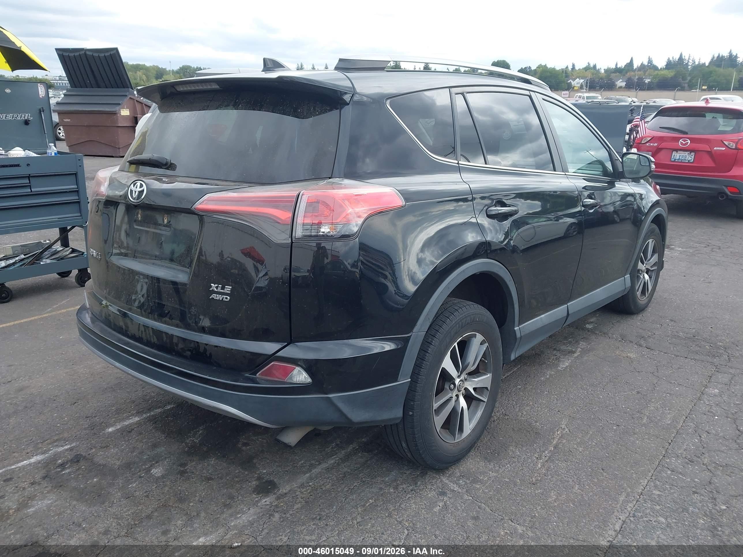 2017 Toyota Rav4 Xle Black vin: 2T3RFREVXHW657801