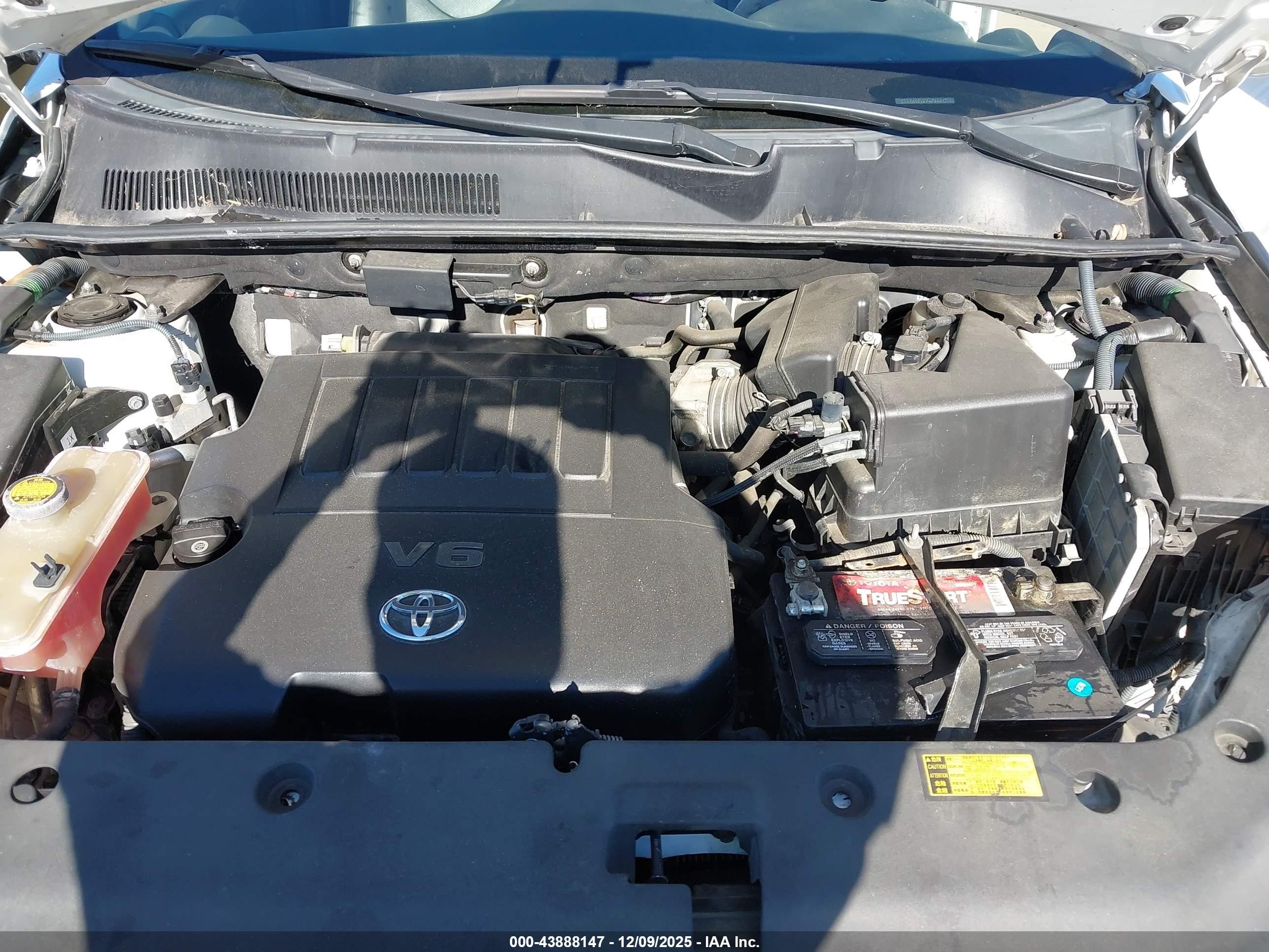 2011 Toyota Rav4 Sport V6 White vin: 2T3RK4DV0BW044447
