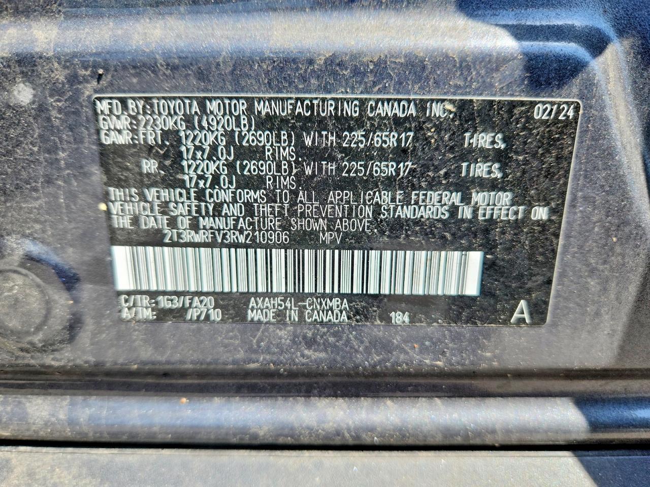 2024 Toyota Rav4 Hybrid Xle Charcoal vin: 2T3RWRFV3RW210906